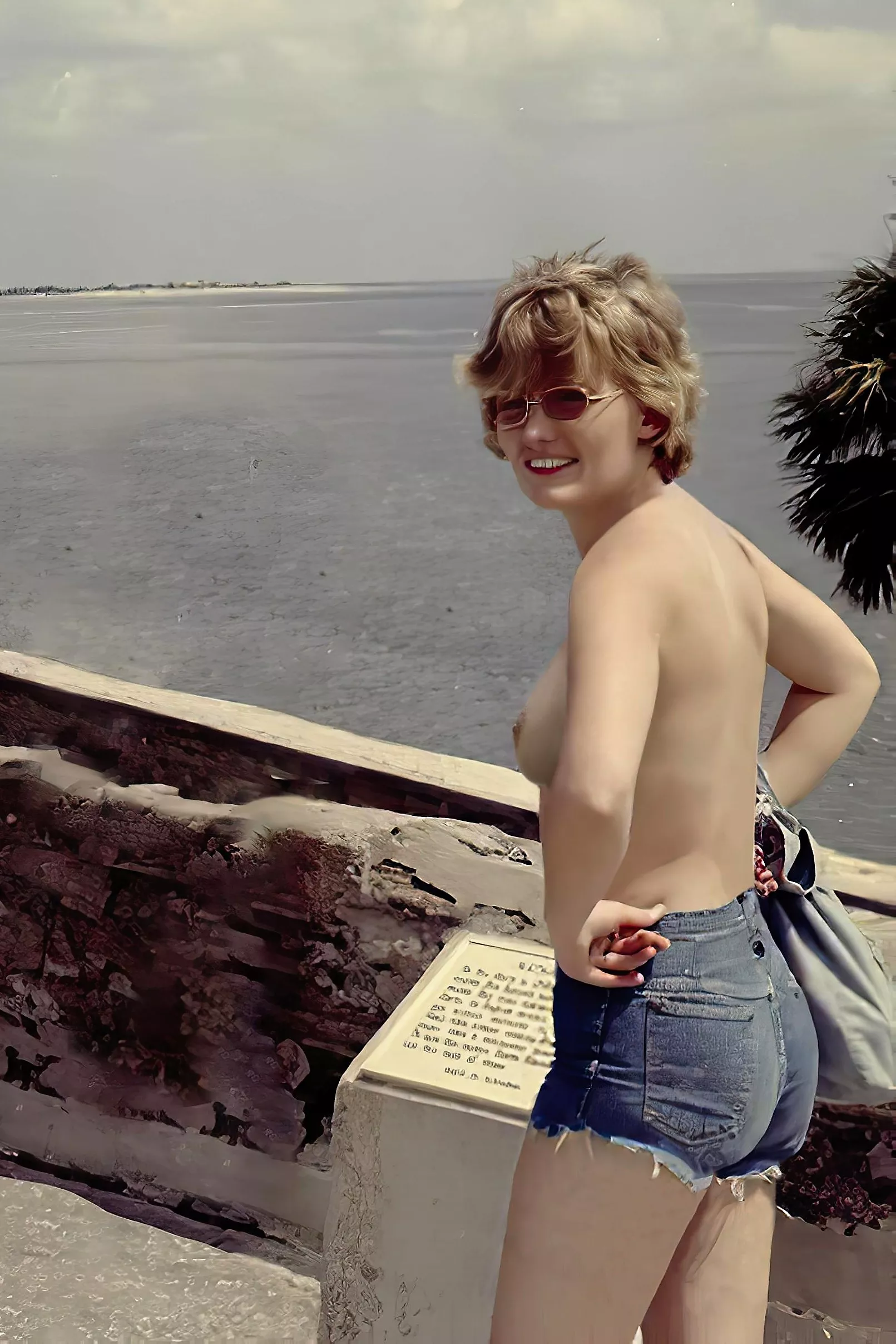 1970s - hiking the east coast of Florida...