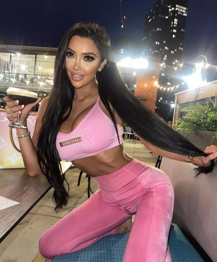 nightlife wearing pink