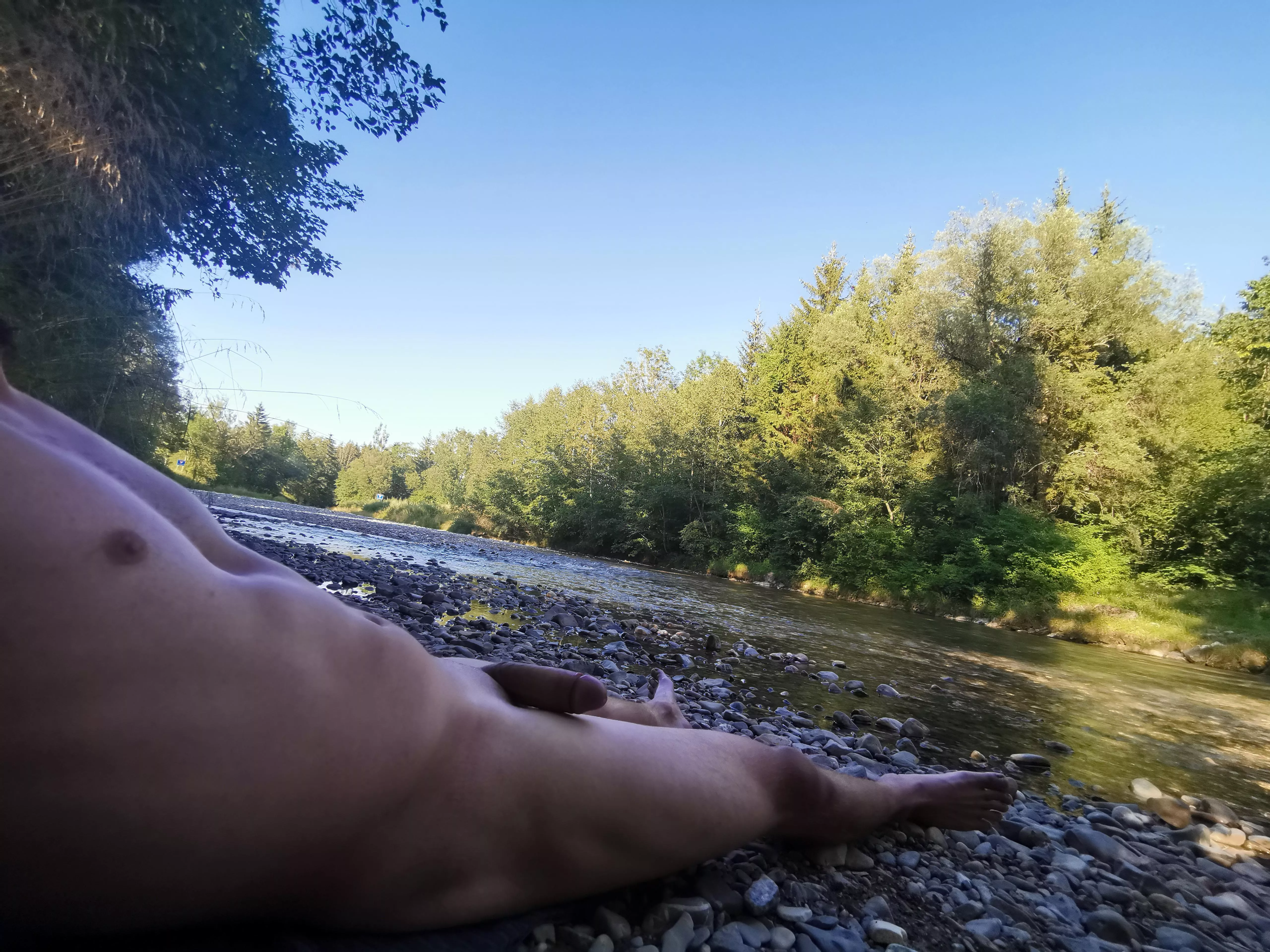 relaxing by the river (m)