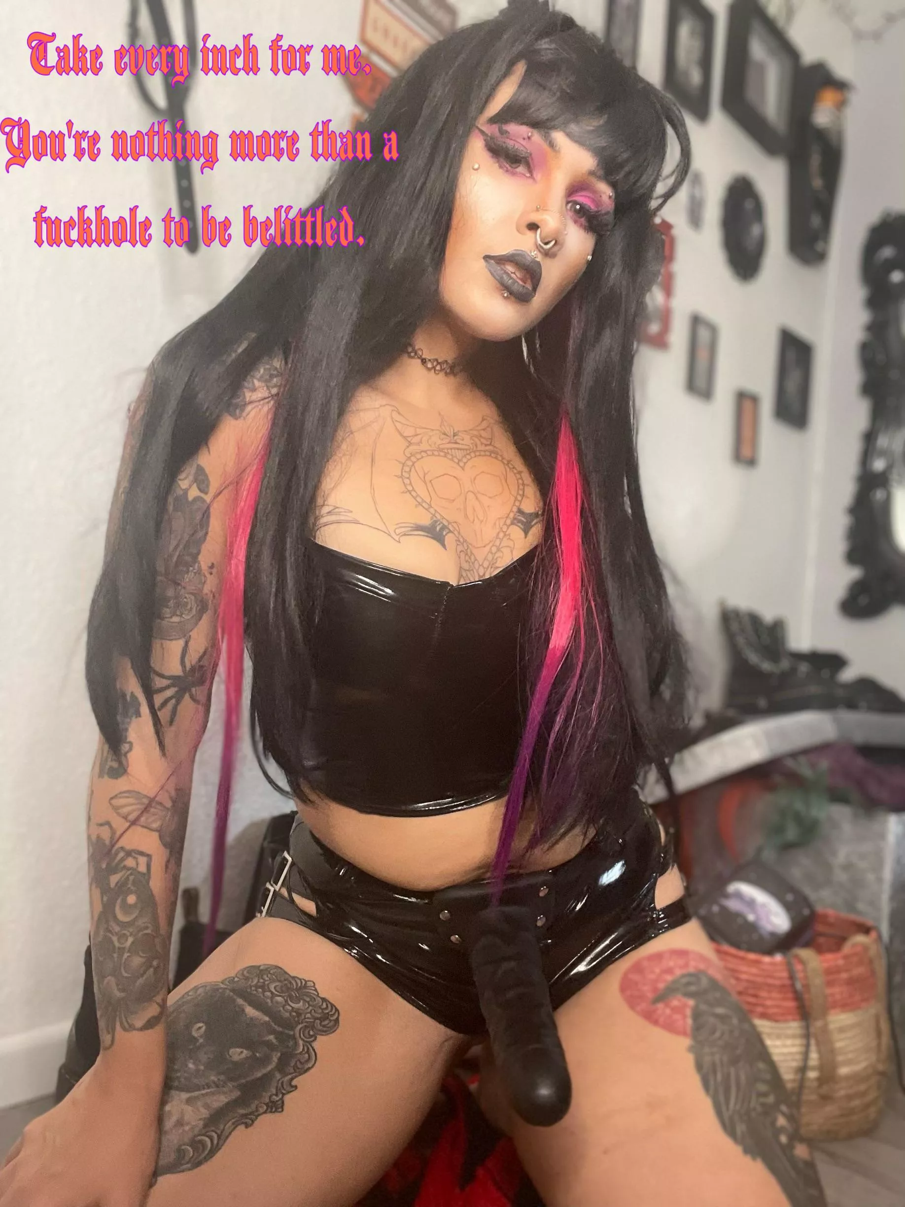 Want a goth gf to ruin your ass?