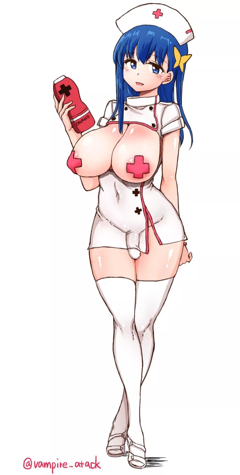 Why hello there nurse. I think my headaches gone cuase the blood is somewhere else