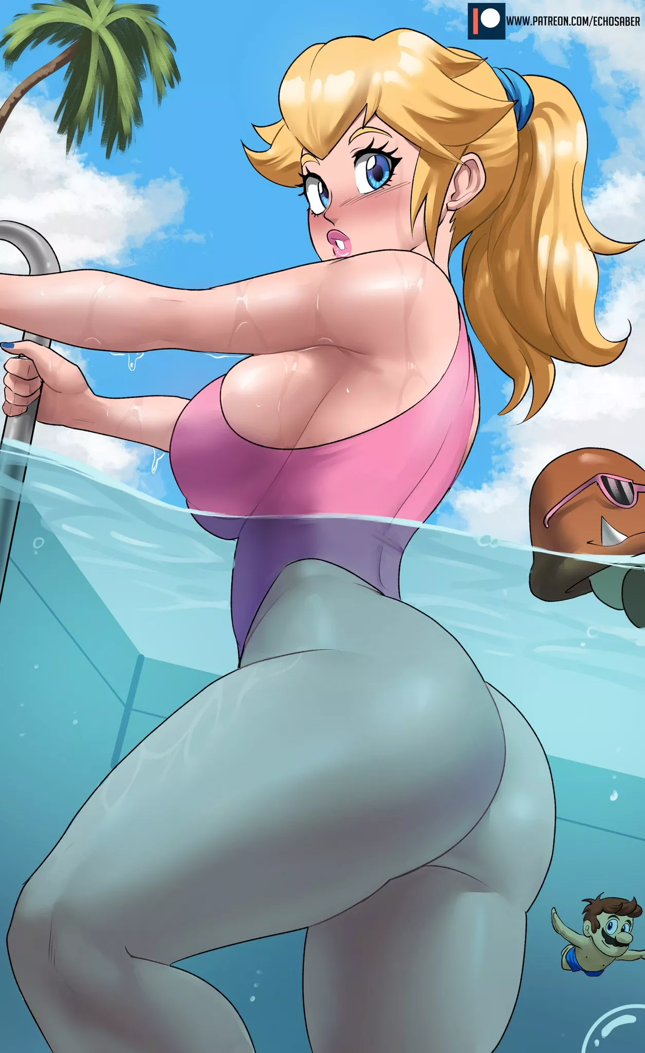 Peach at the pool (Echo Saber)