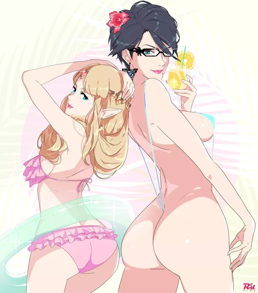 Zelda and Bayonetta (R3dfive)