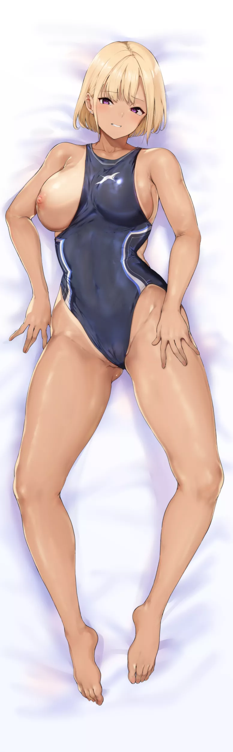 Tanned Competition Swimsuit Dakimakura (Alp) [Original]