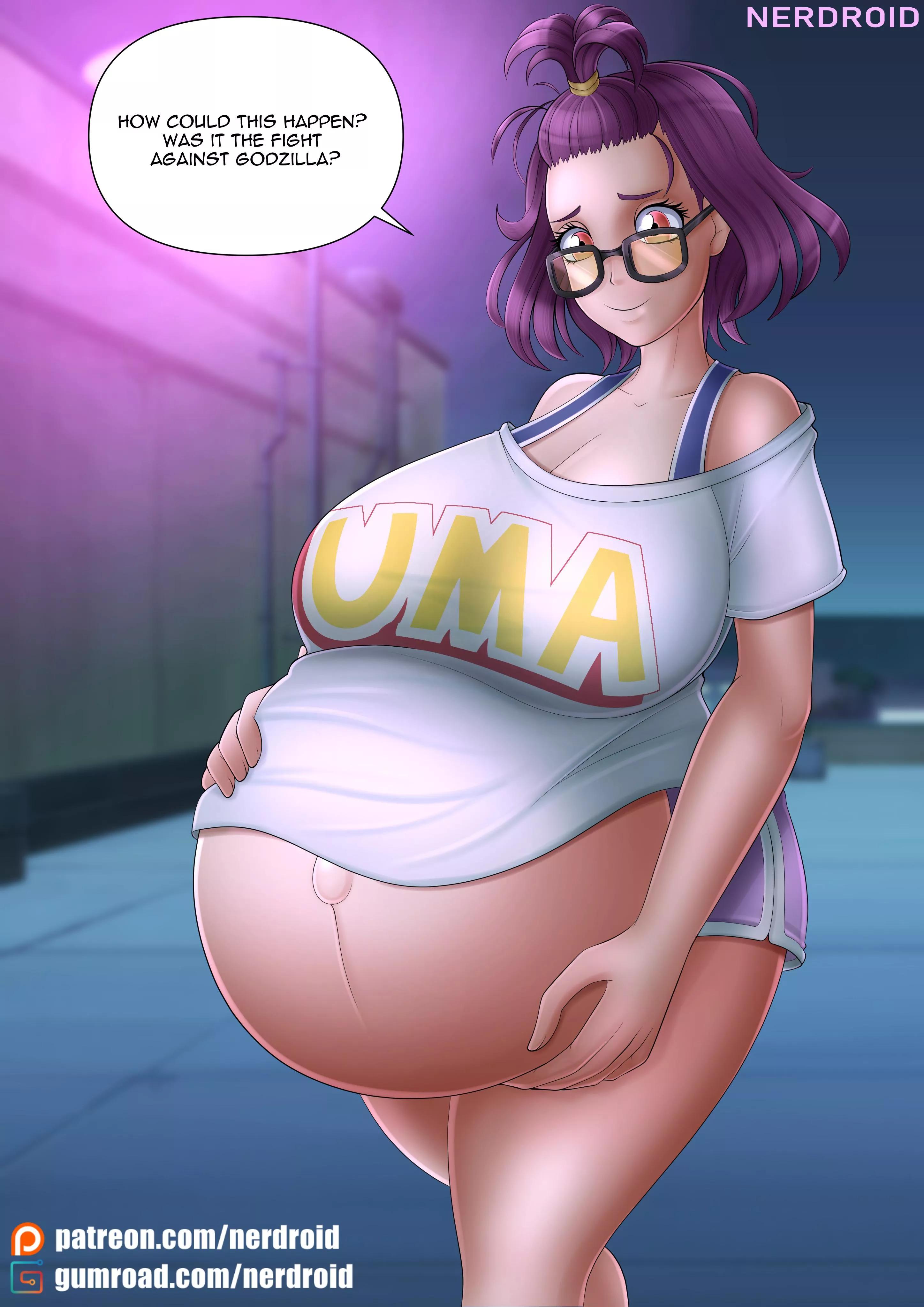 Mei Kamino got pregnant after the fight against Godzilla - Made on request on my Patreon