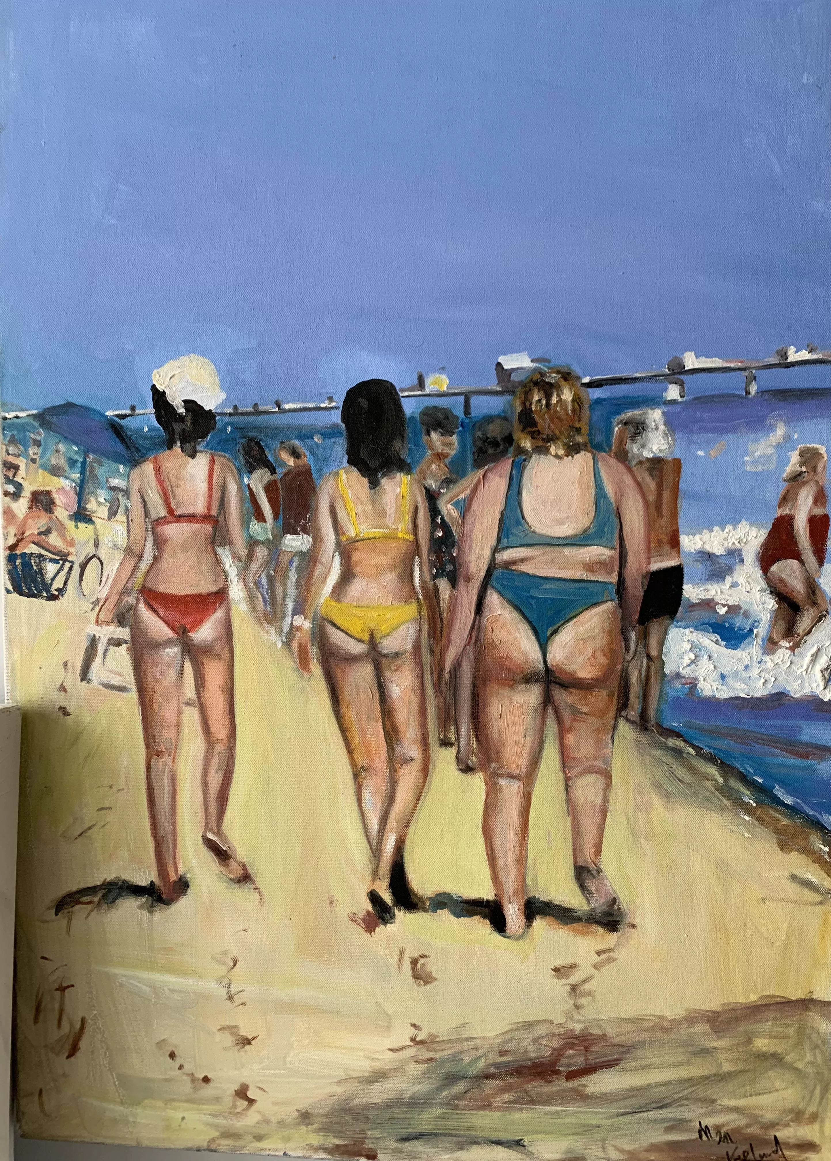 Bikini Beauties 48 x24. Www.MarleneKurlandartist.com