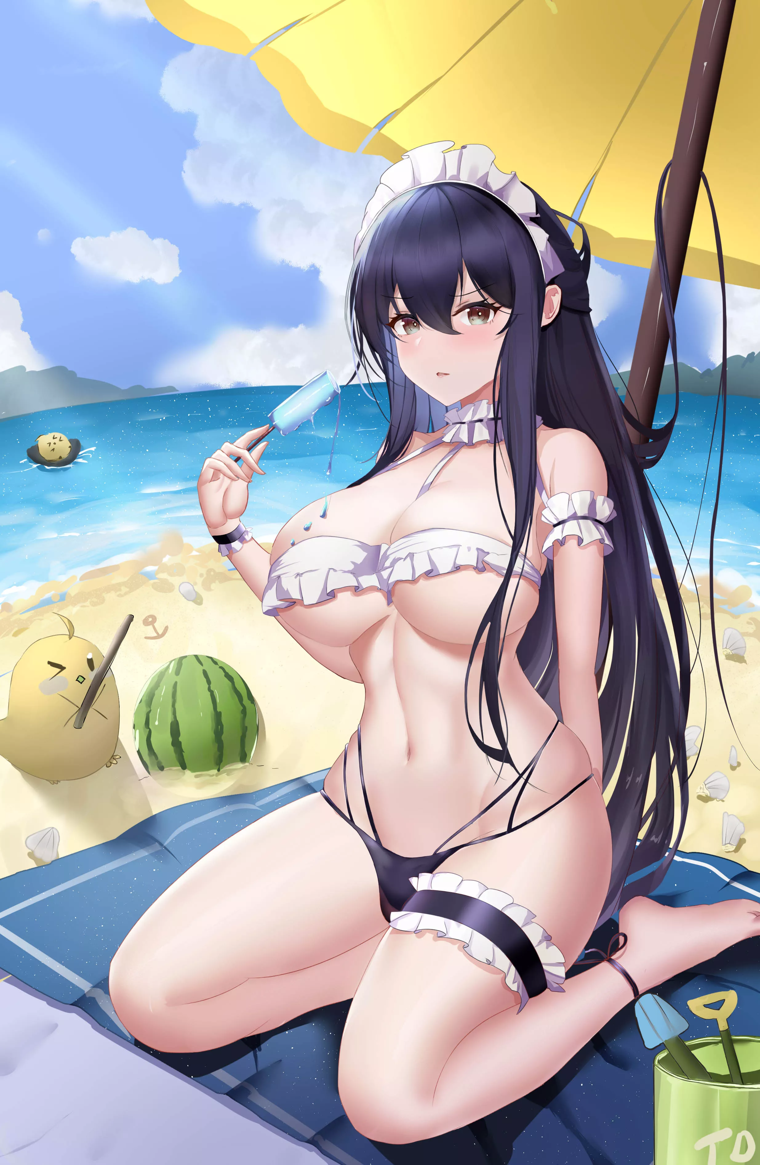 Indomitable Hot Summer Bikini Maid (Nanoda002) [Azur Lane]