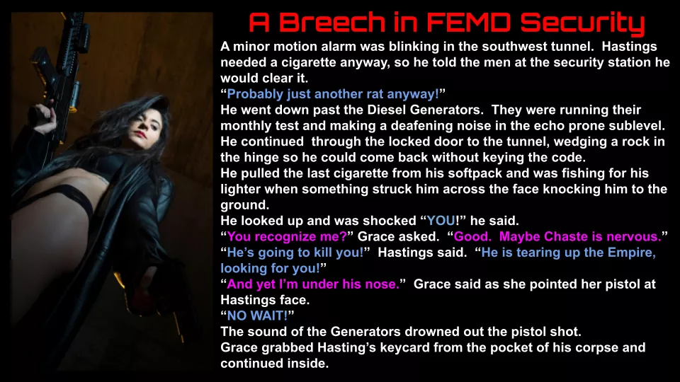 A Breech in FEMD Security (Story Inside)