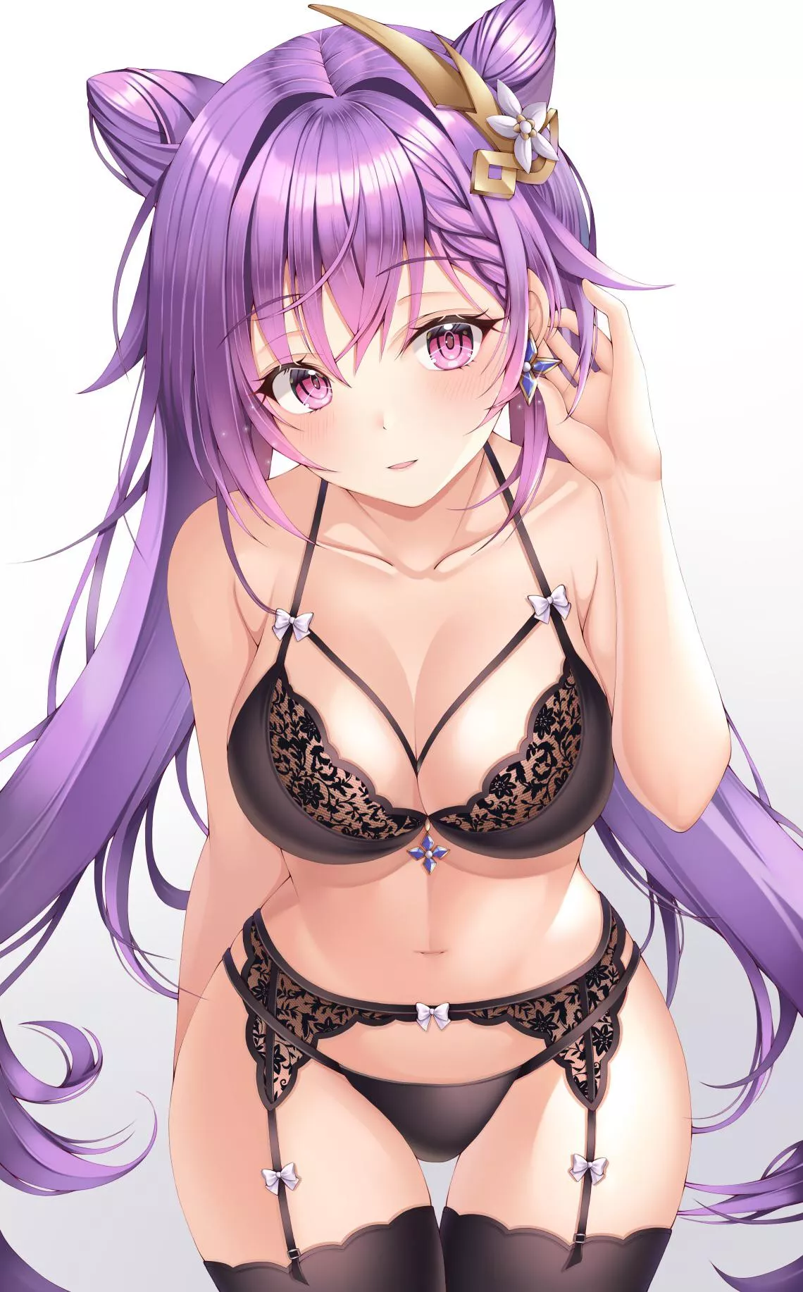 Keqing in lingerie [Genshin Impact]