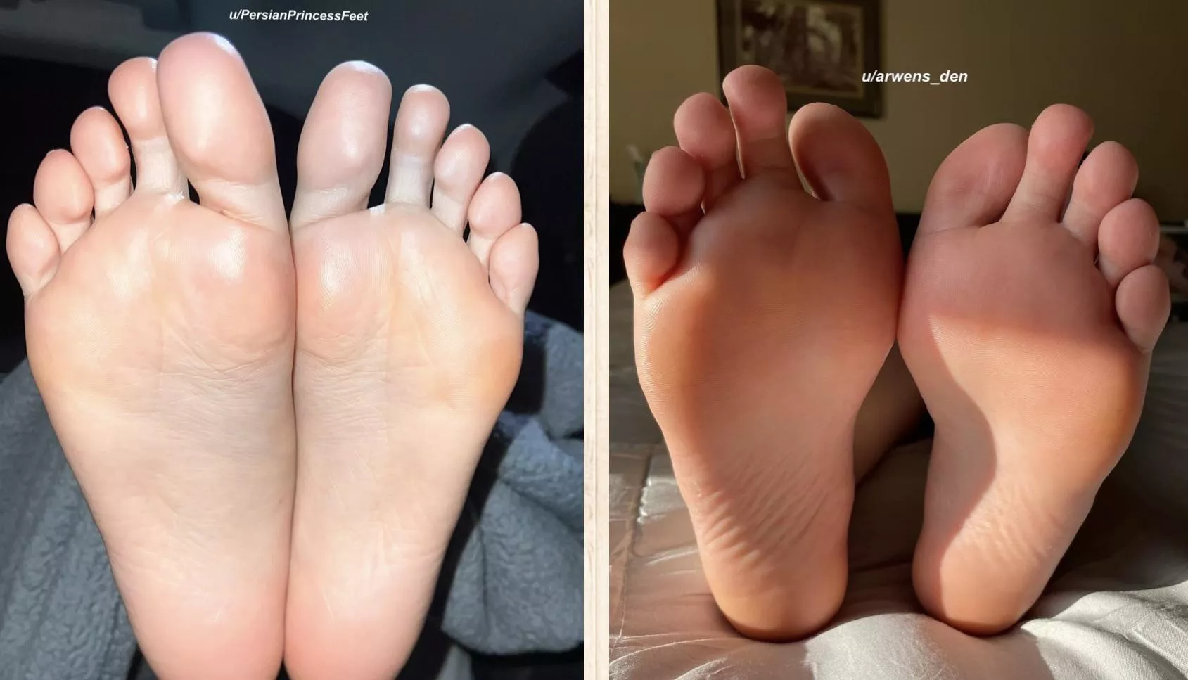 We both want our feet worshipped.. can you do that for us?ðŸ™ˆ