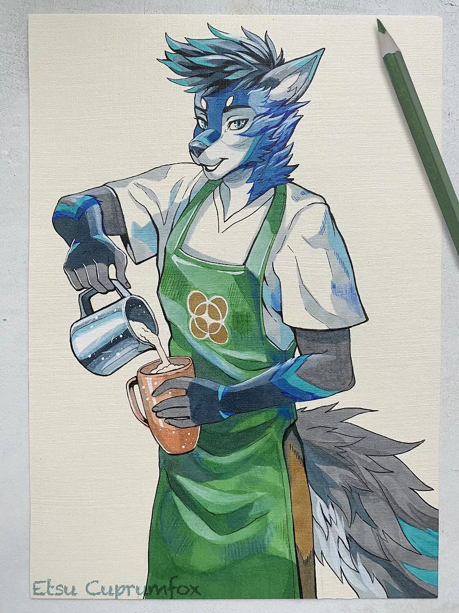 Barista traditional art (Etsu Cuprumfox)