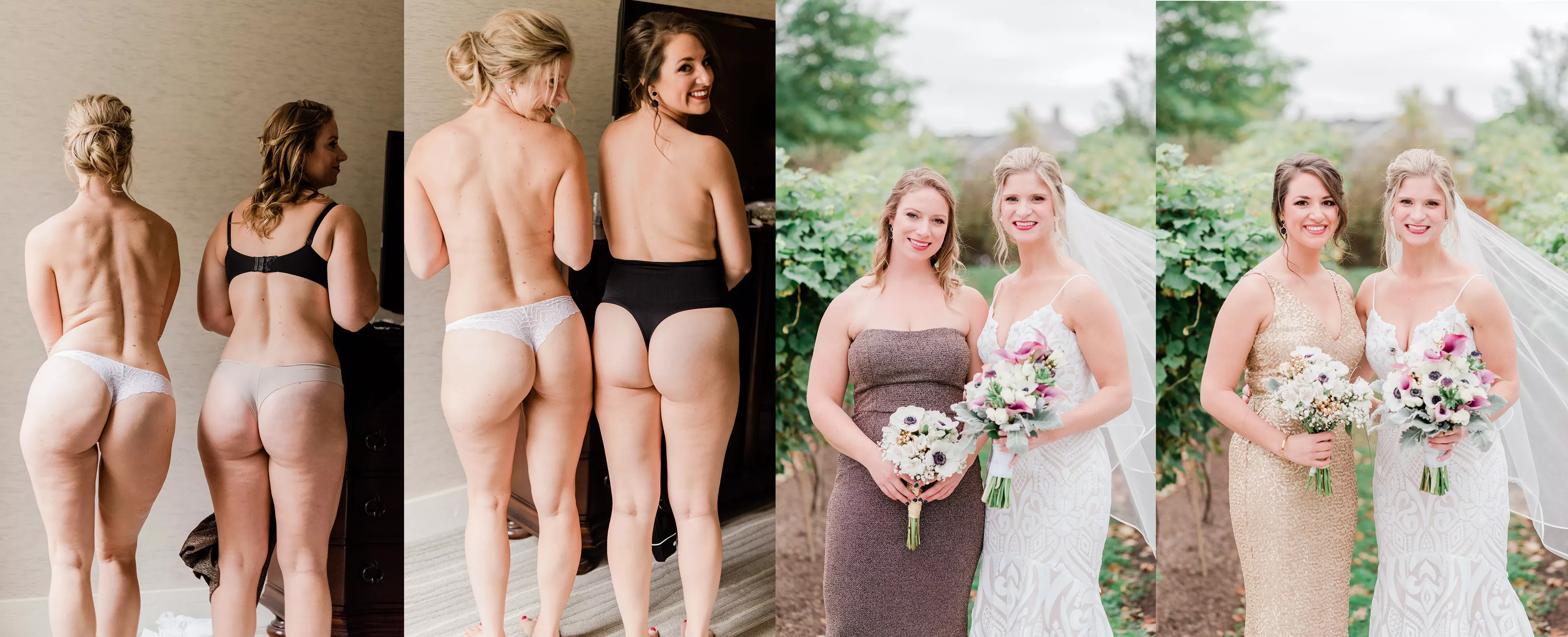 Cheeky bridal party