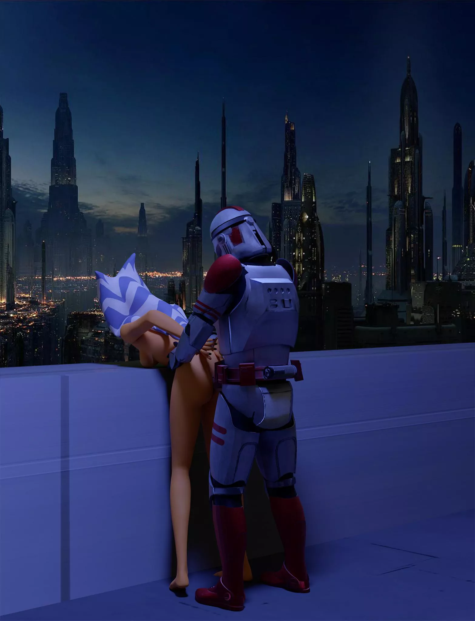 Ahsoka getting arrested on coruscant (oc)