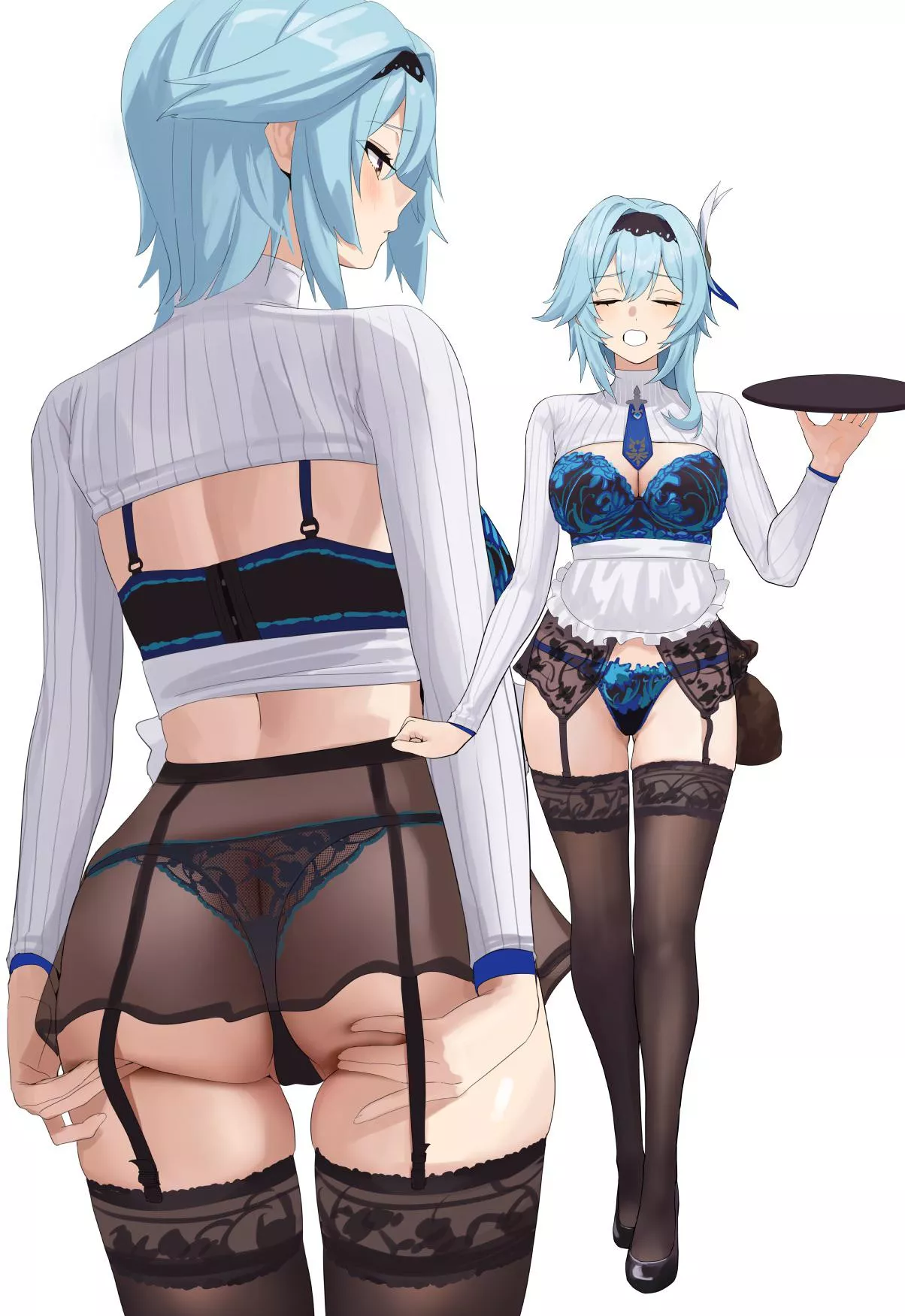 Eula serving herself [Genshin Impact]