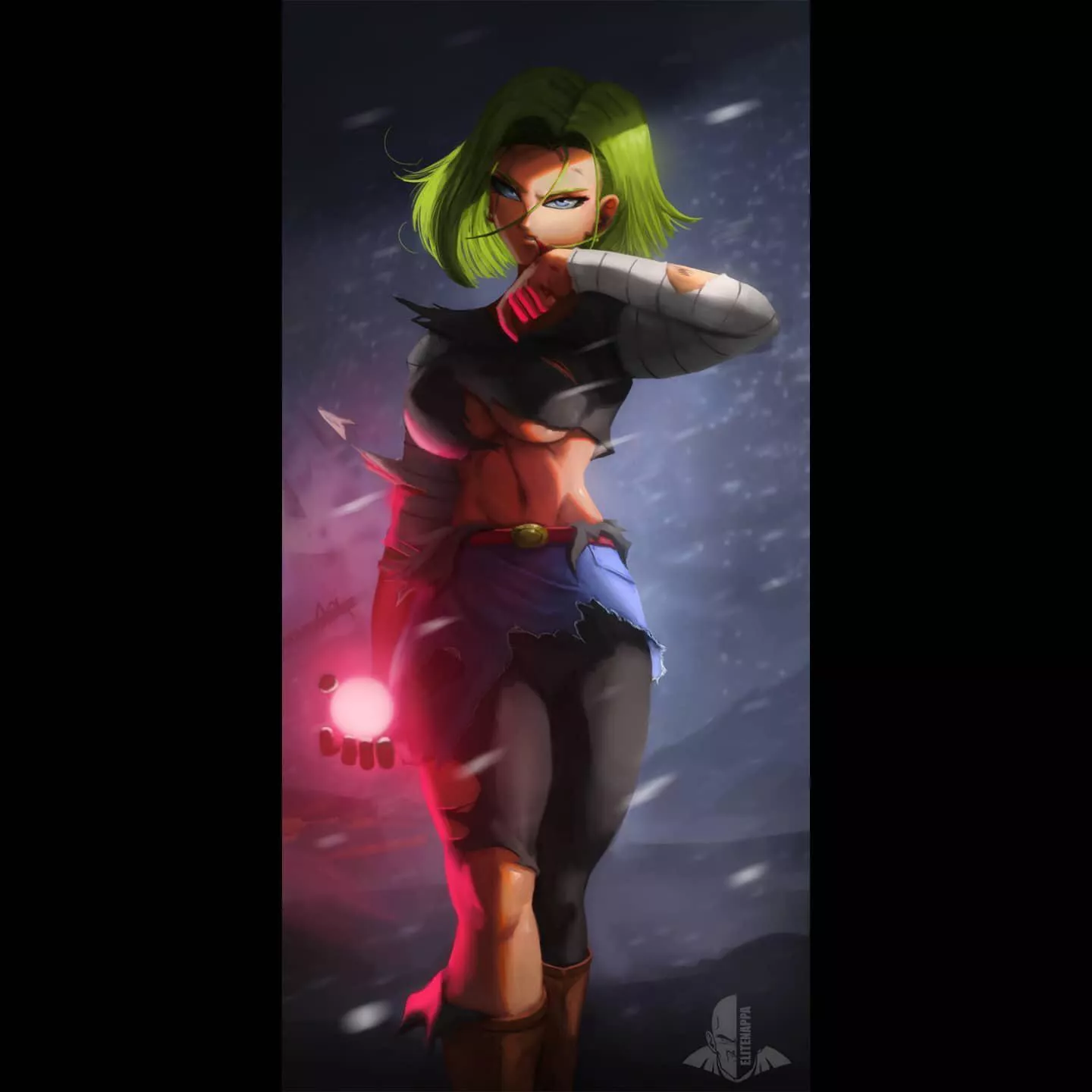 Android 18 battle damaged (Elite_Nappa)