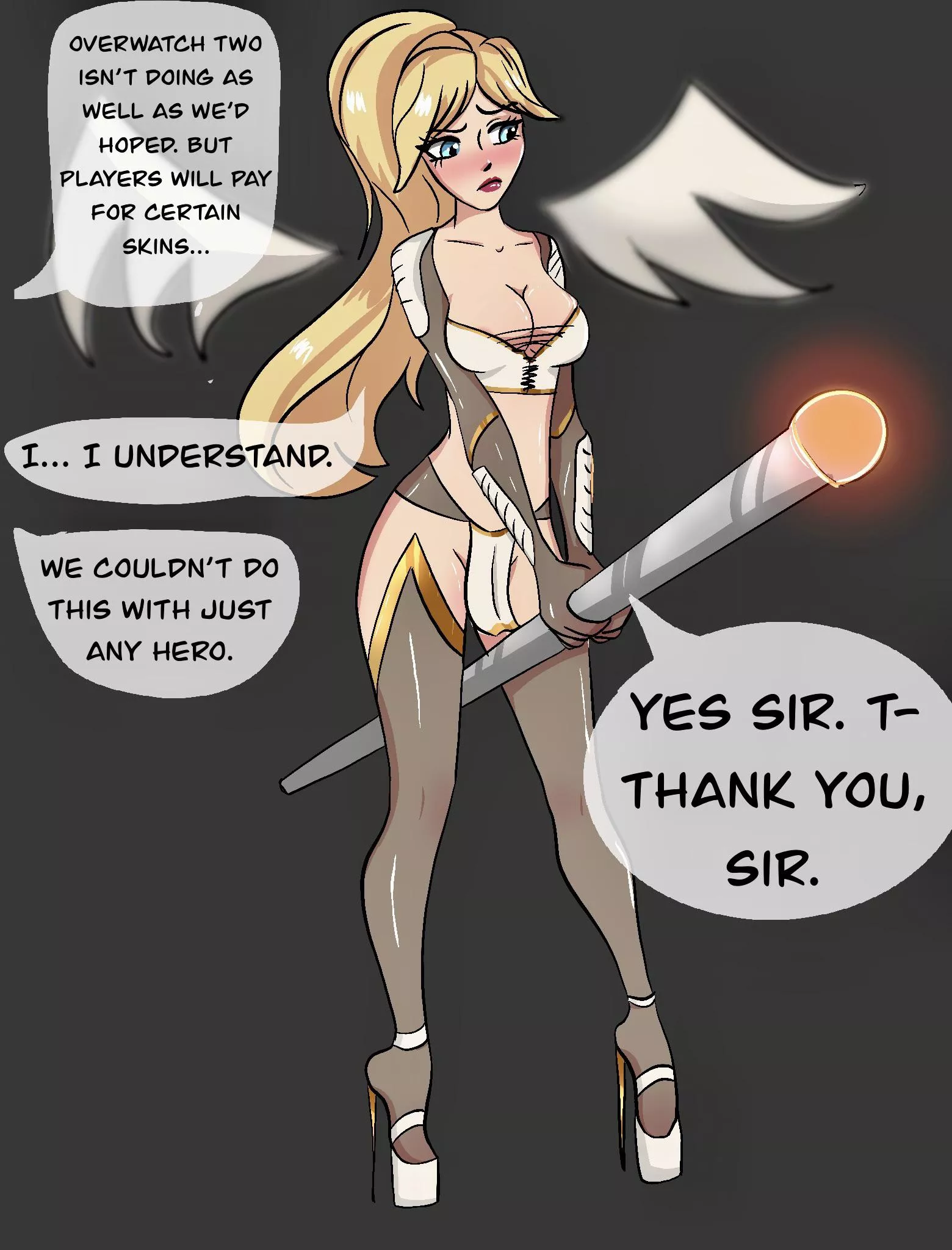 To help OW2 sales, Blizzard makes a new Mercy skin to purchase…