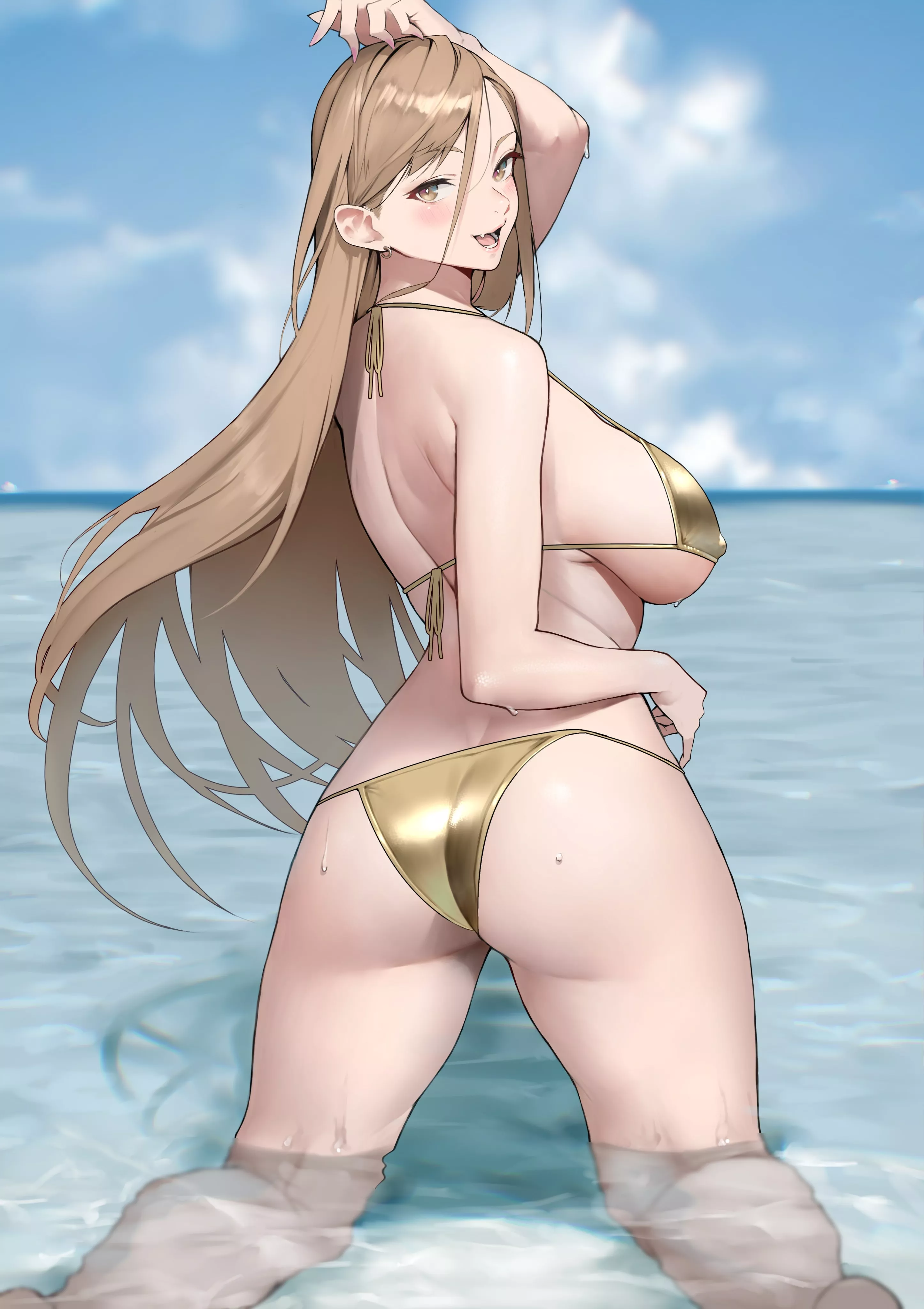 Blonde bikini girl (Yoshio)