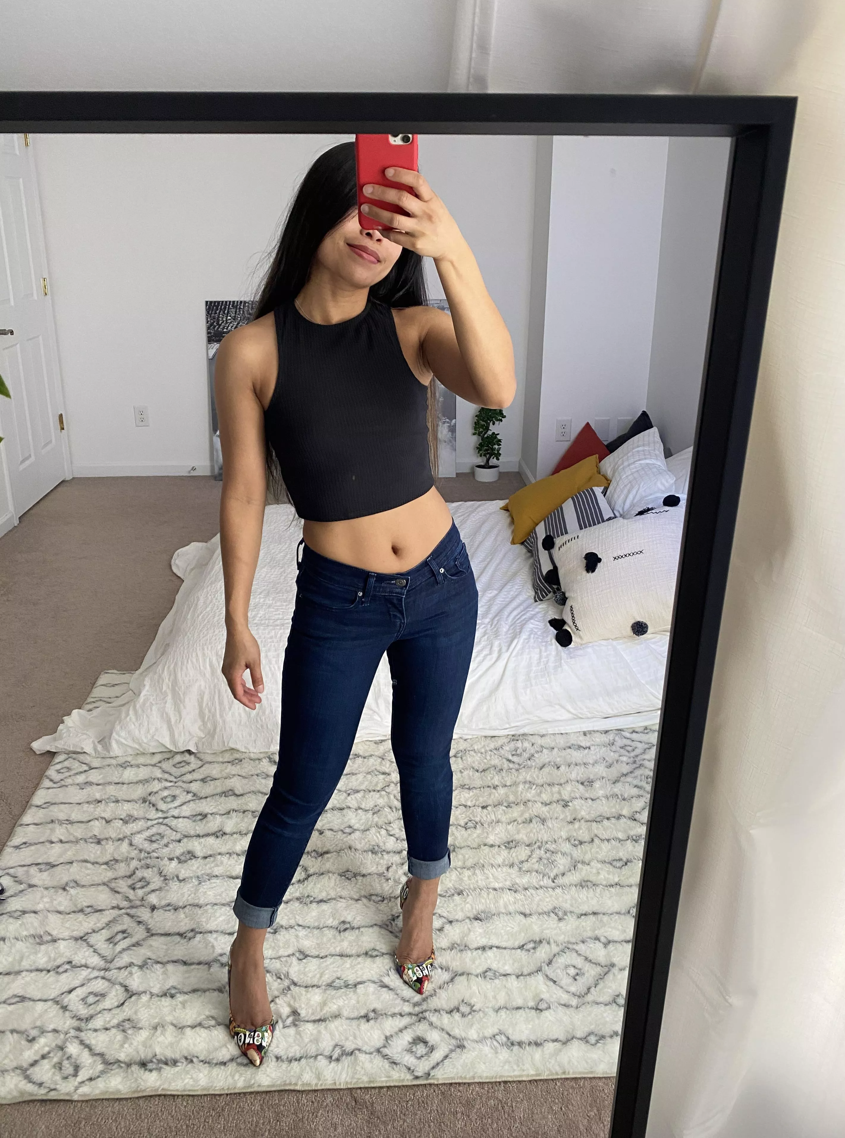 Felt sexy in jeans and heels