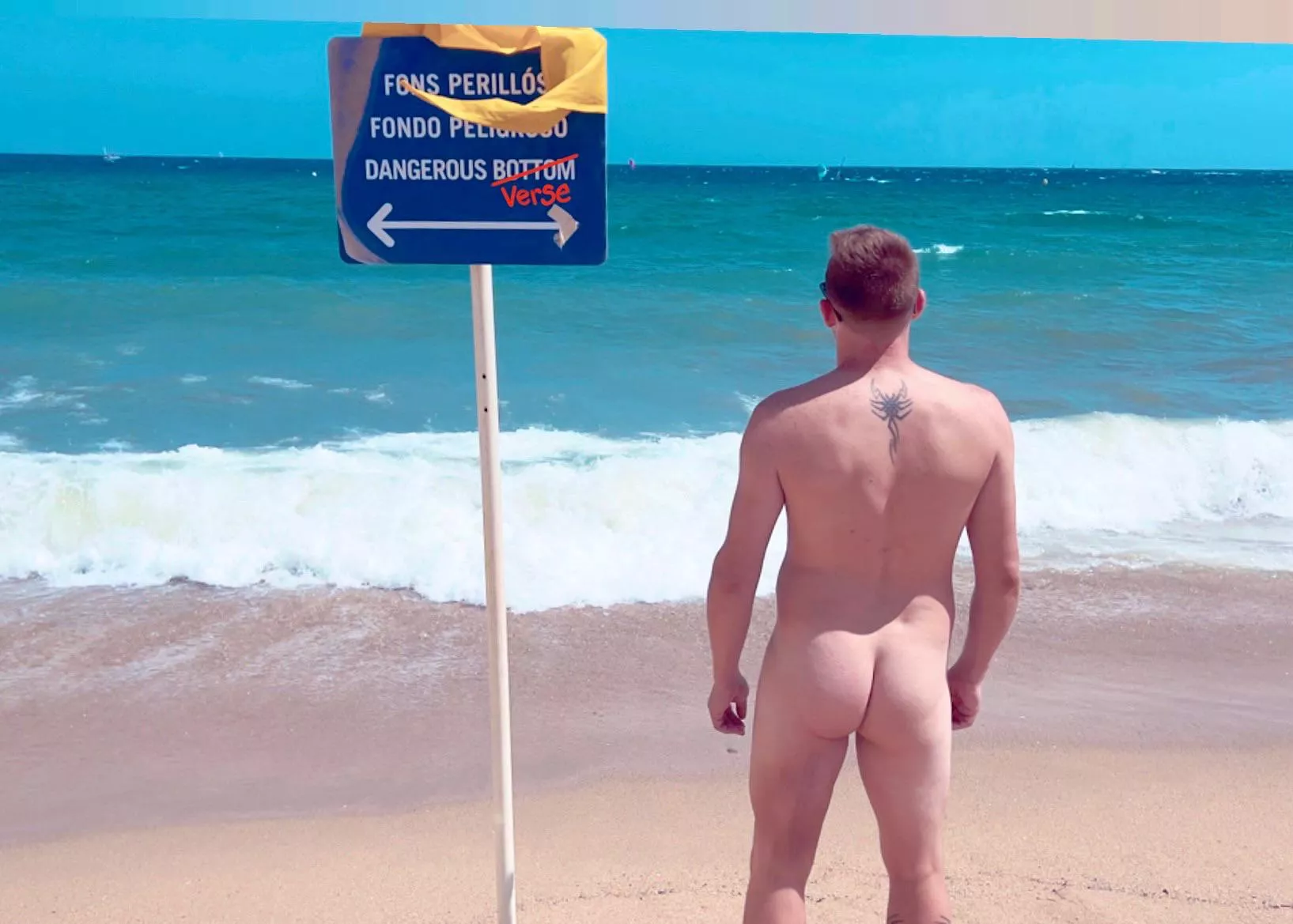 I love the nude beach in Barcelona