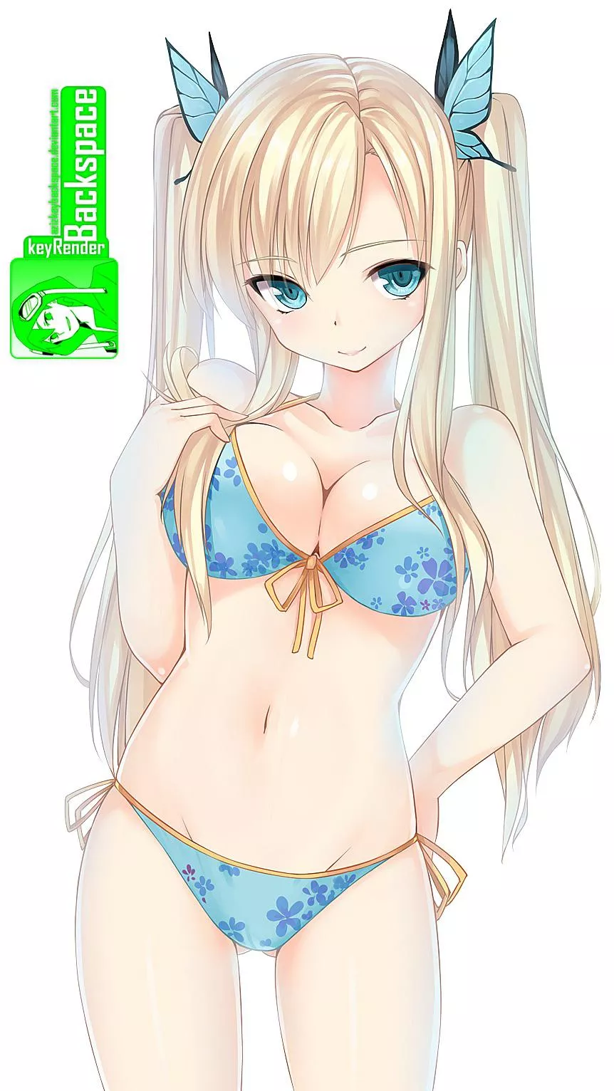 Sena in a swimsuit