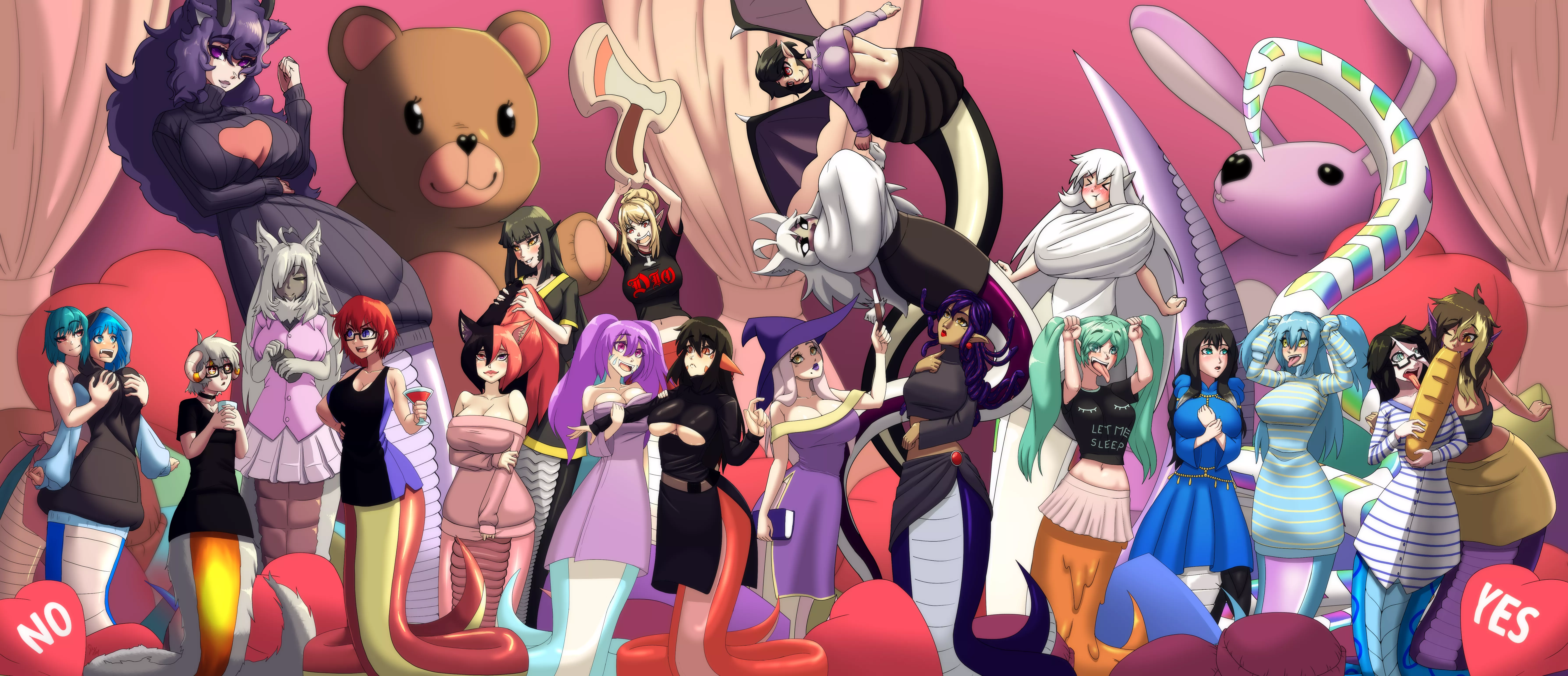 The Lamia Palace Slumber Party. The biggest Lamia OC collab yet! â¤ï¸