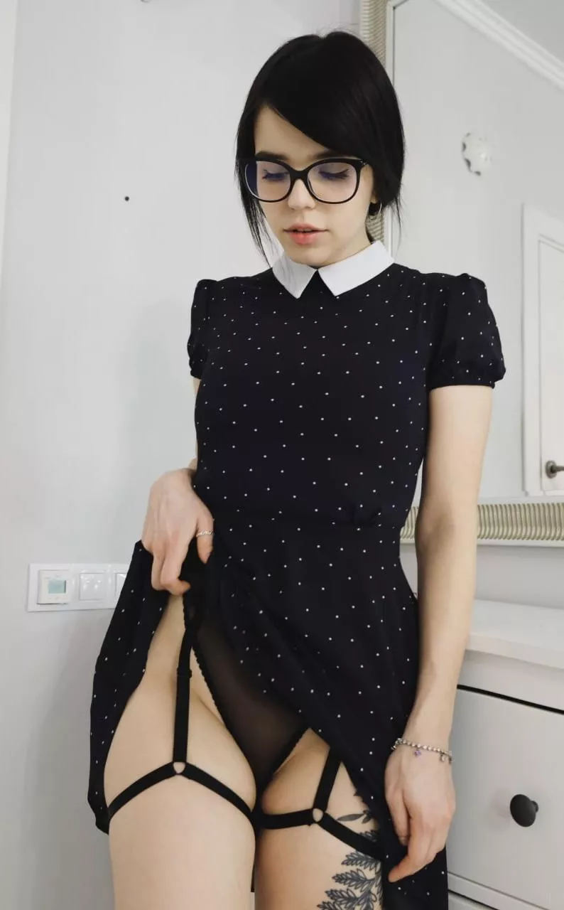 Sometimes nerdy girls have naughty secret :)