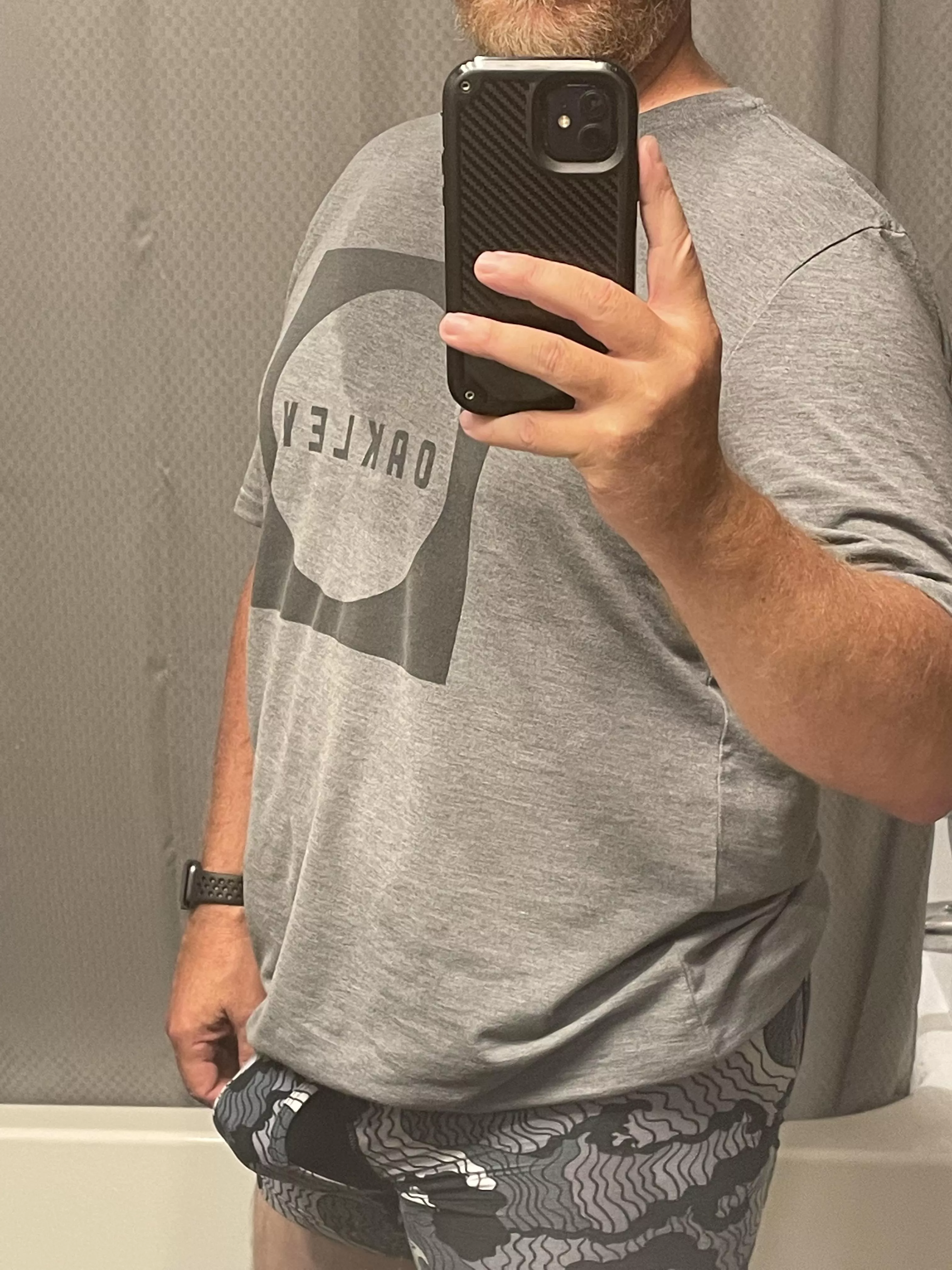 Post workout dad bod