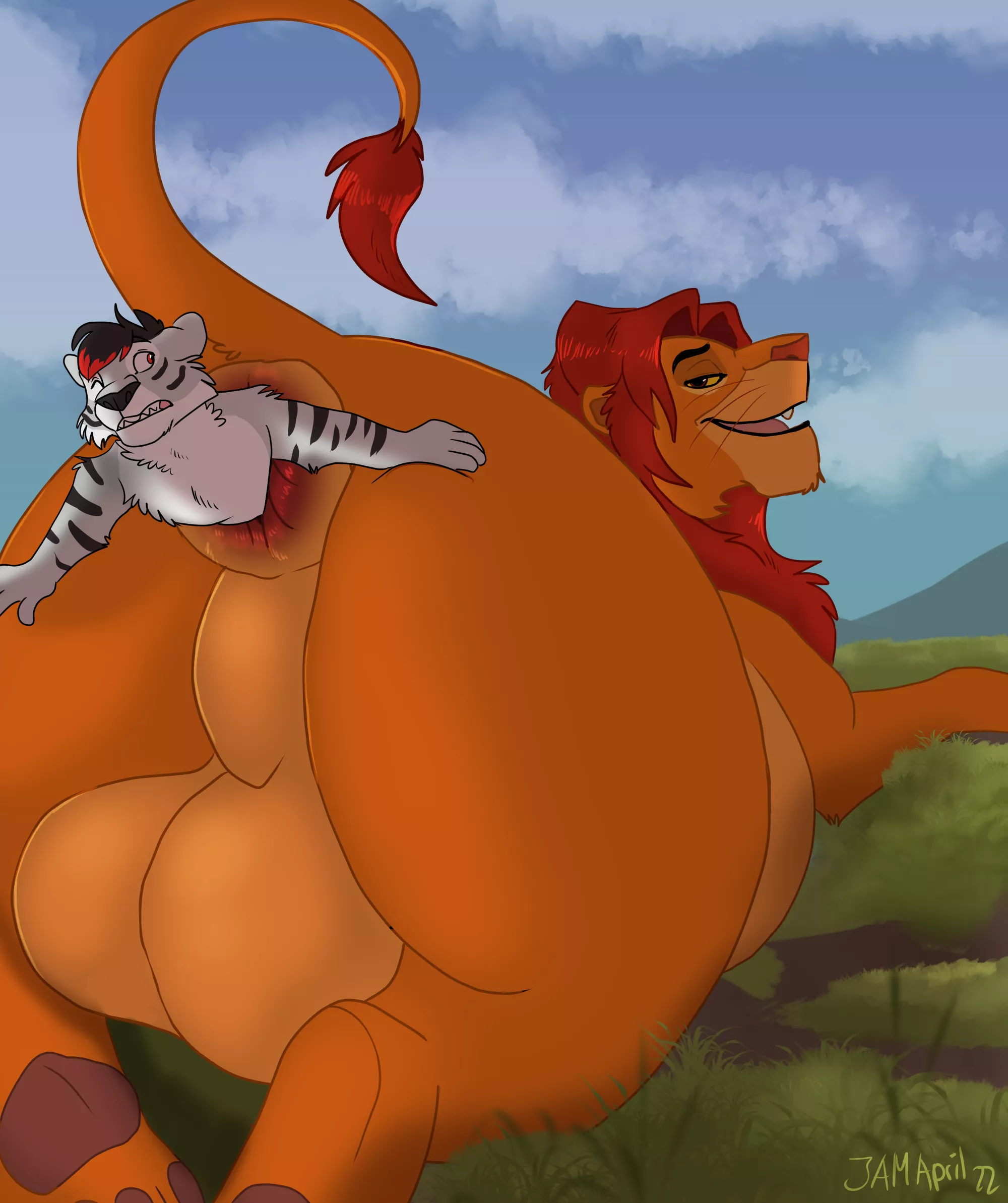 {Image} Donut Fighter [MM] (ChubbyJam) [Feral] [Feline] [Lion] [Tiger] [Simba] [Anal Vore]