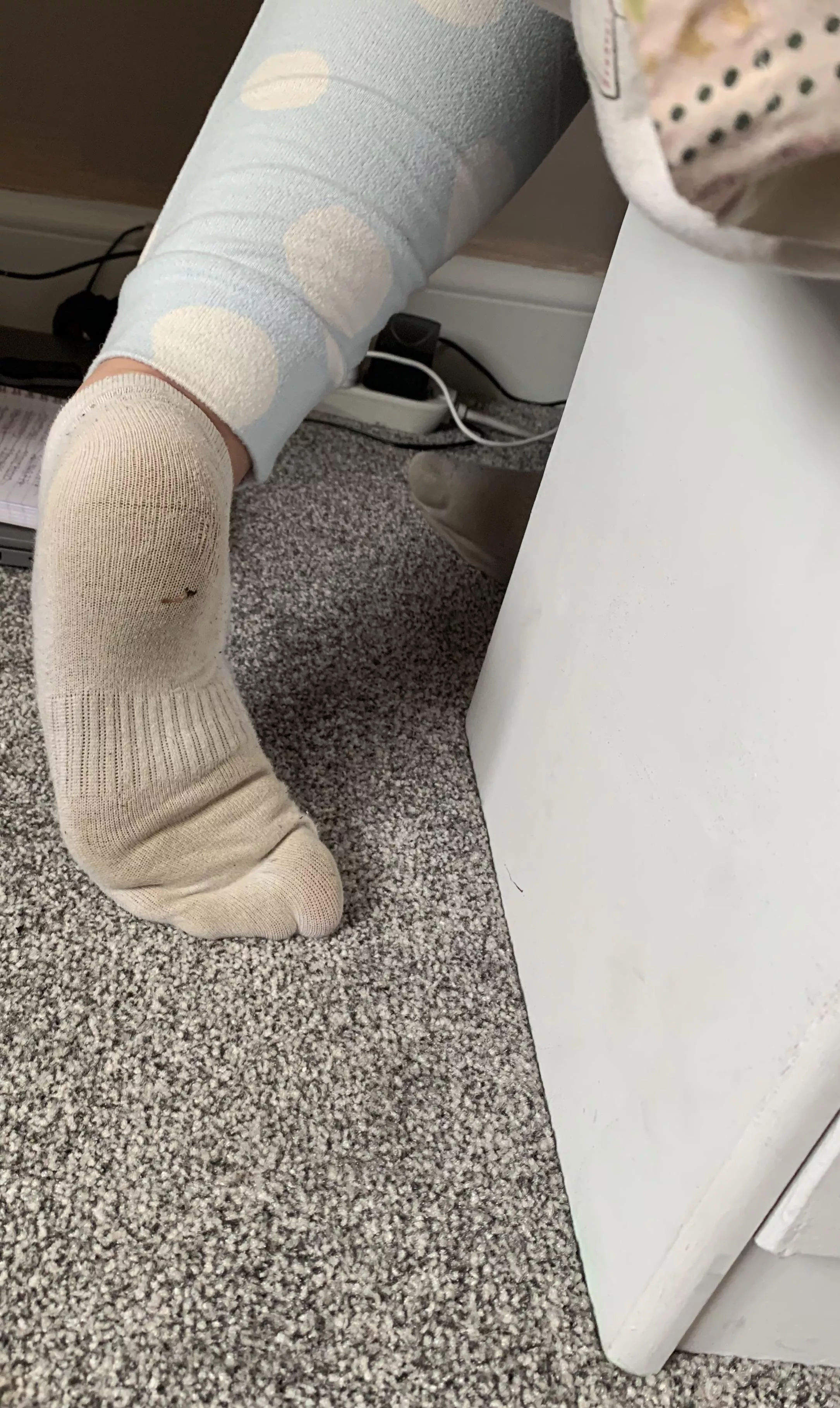 Do my socks look good ? [female]