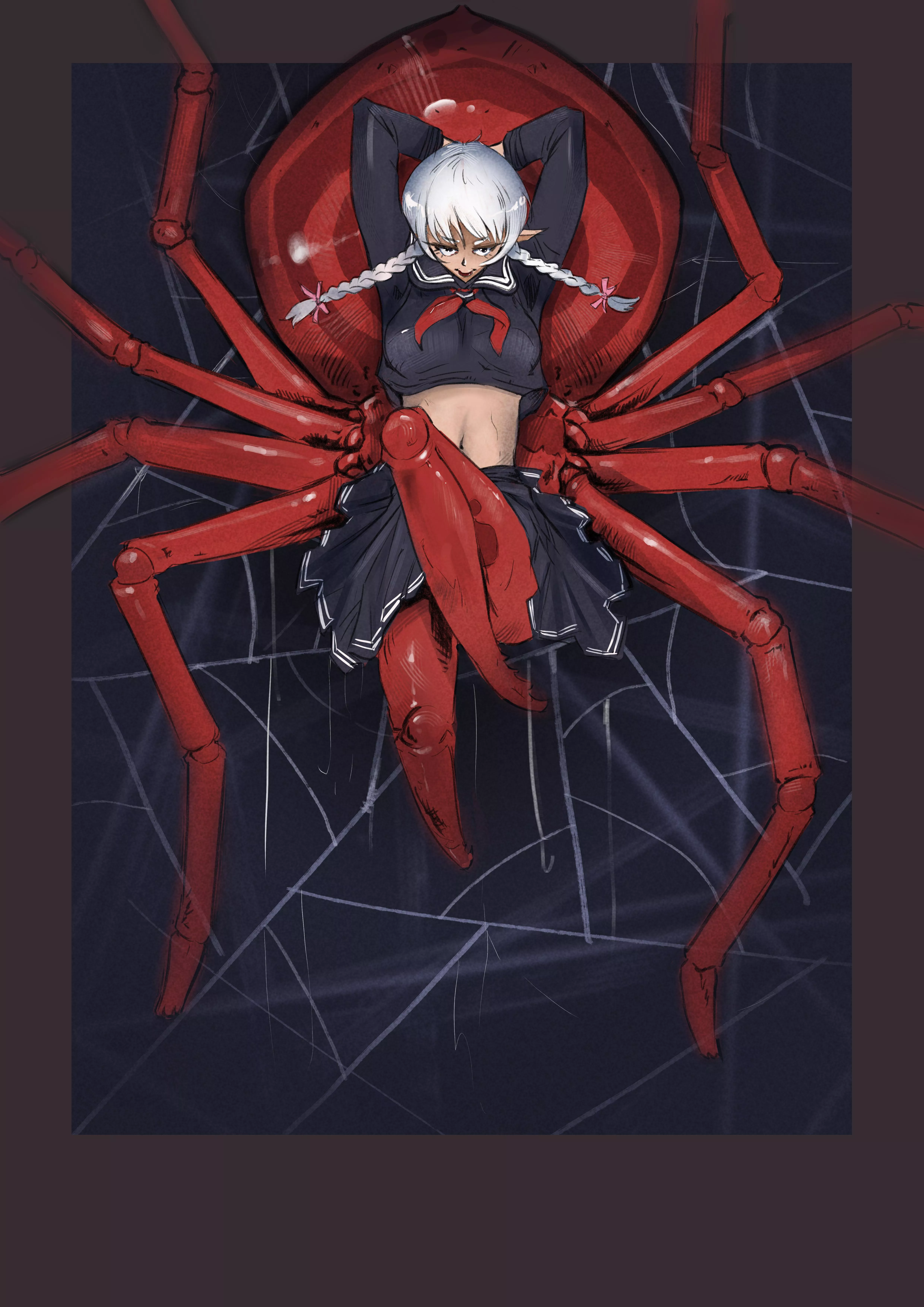 Spider school girl OC