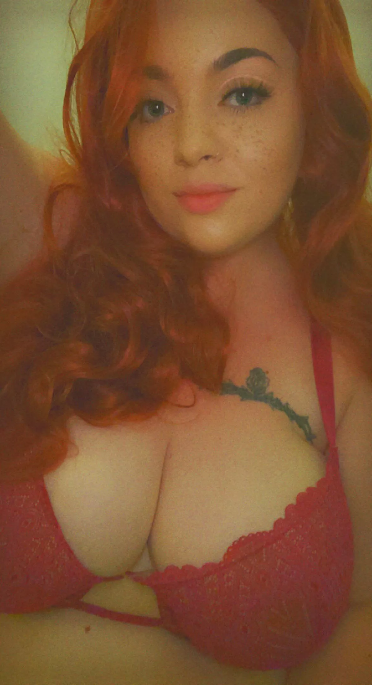 I only put bras on for photos with matching underwear sets.