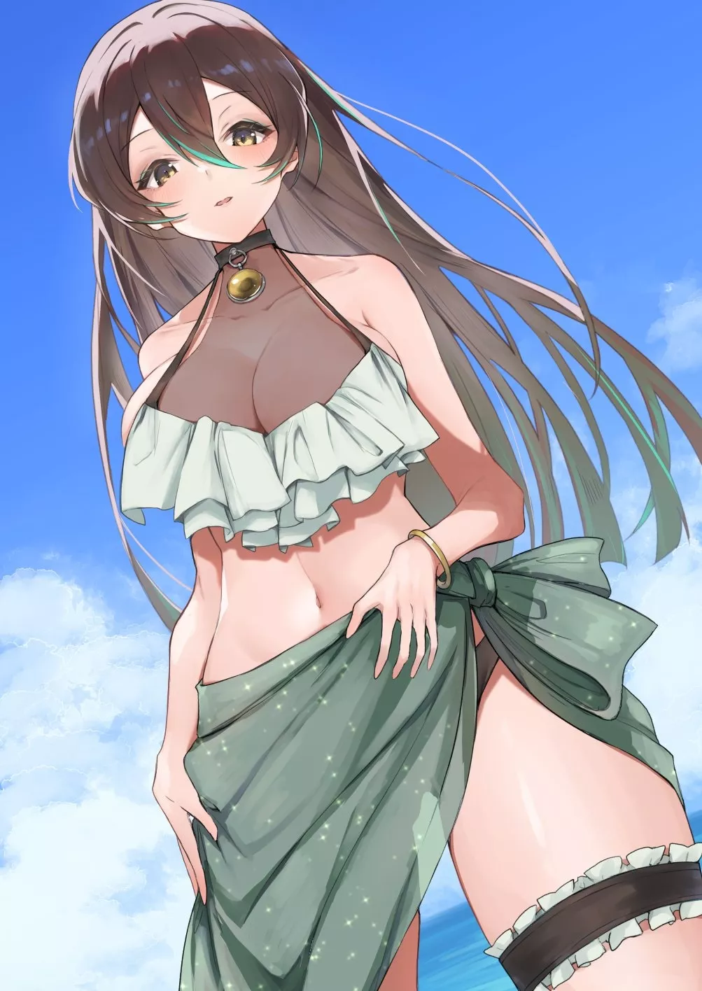 Green Swimwear [Virtual YTber]