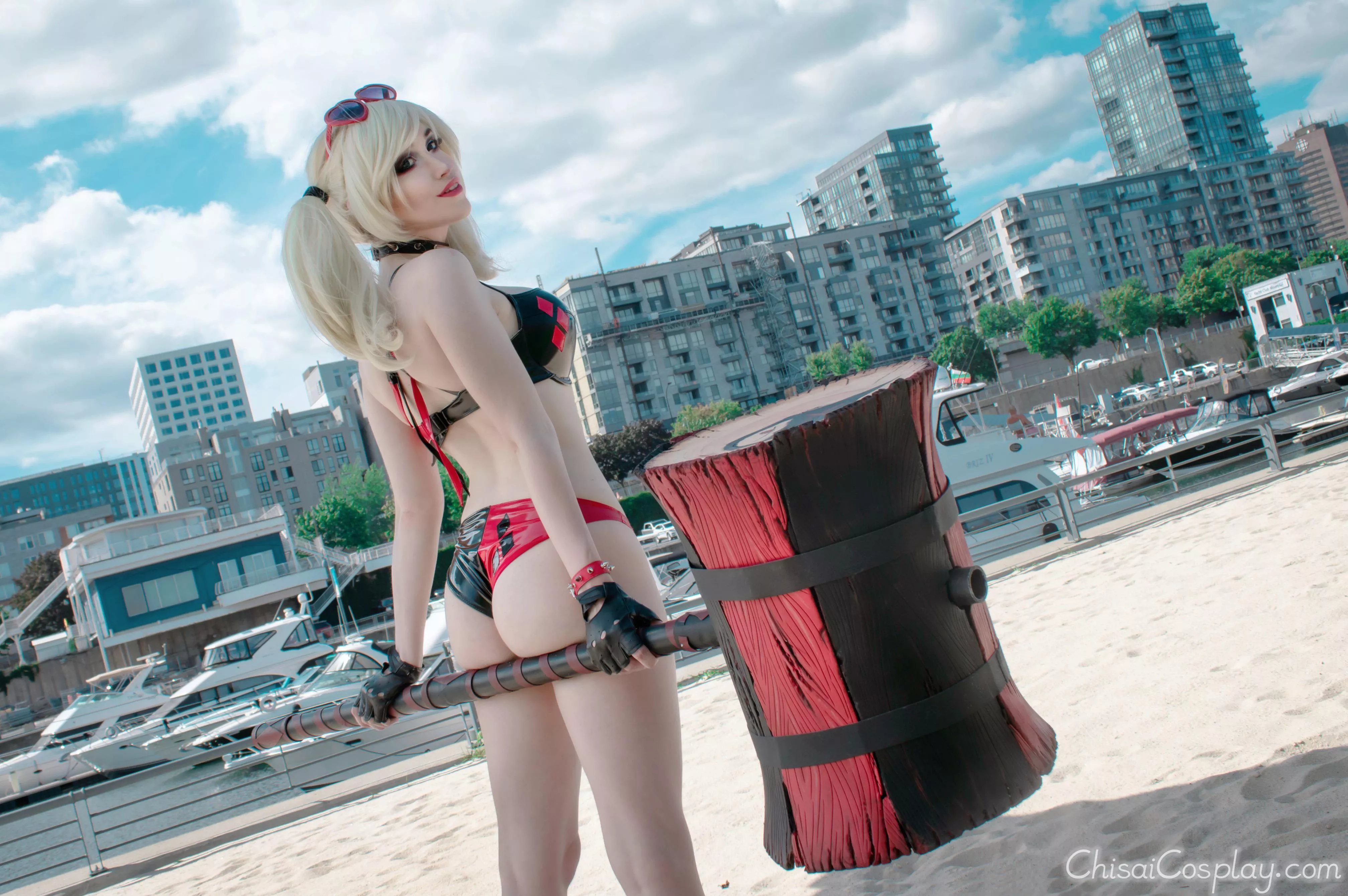 Harley Quinn at the beach ~