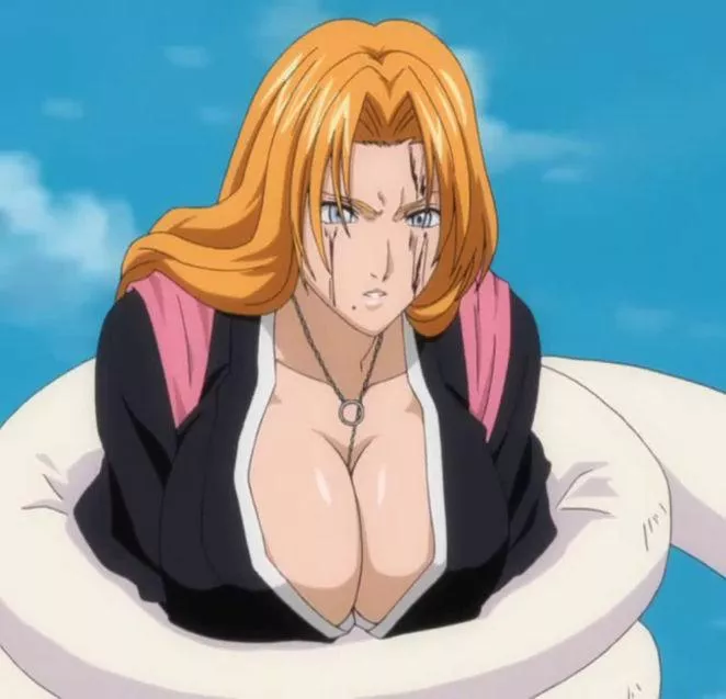 Rangiku getting squeezed [Bleach]