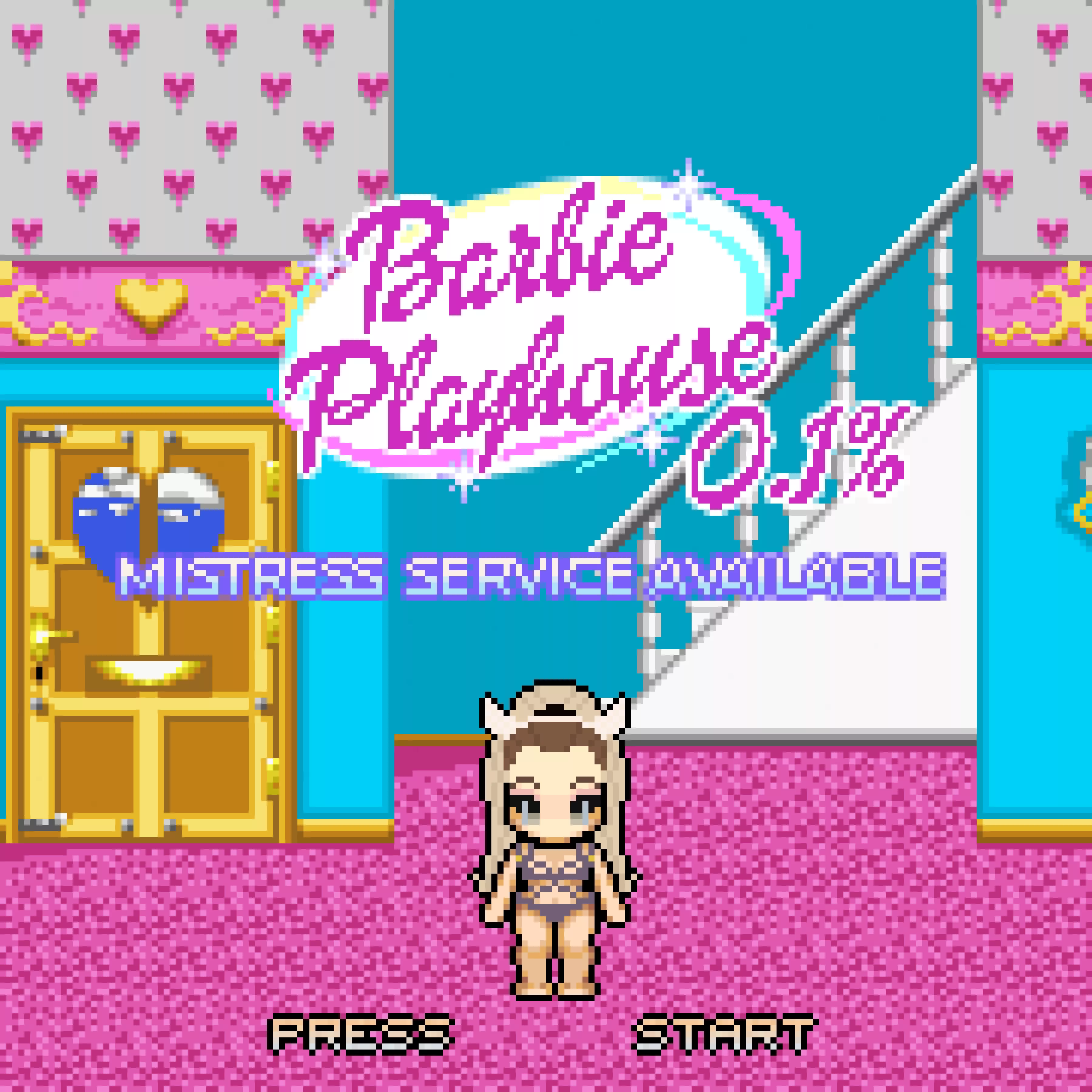 Barbie Playhouse mistress Pixel Art 8-BIT