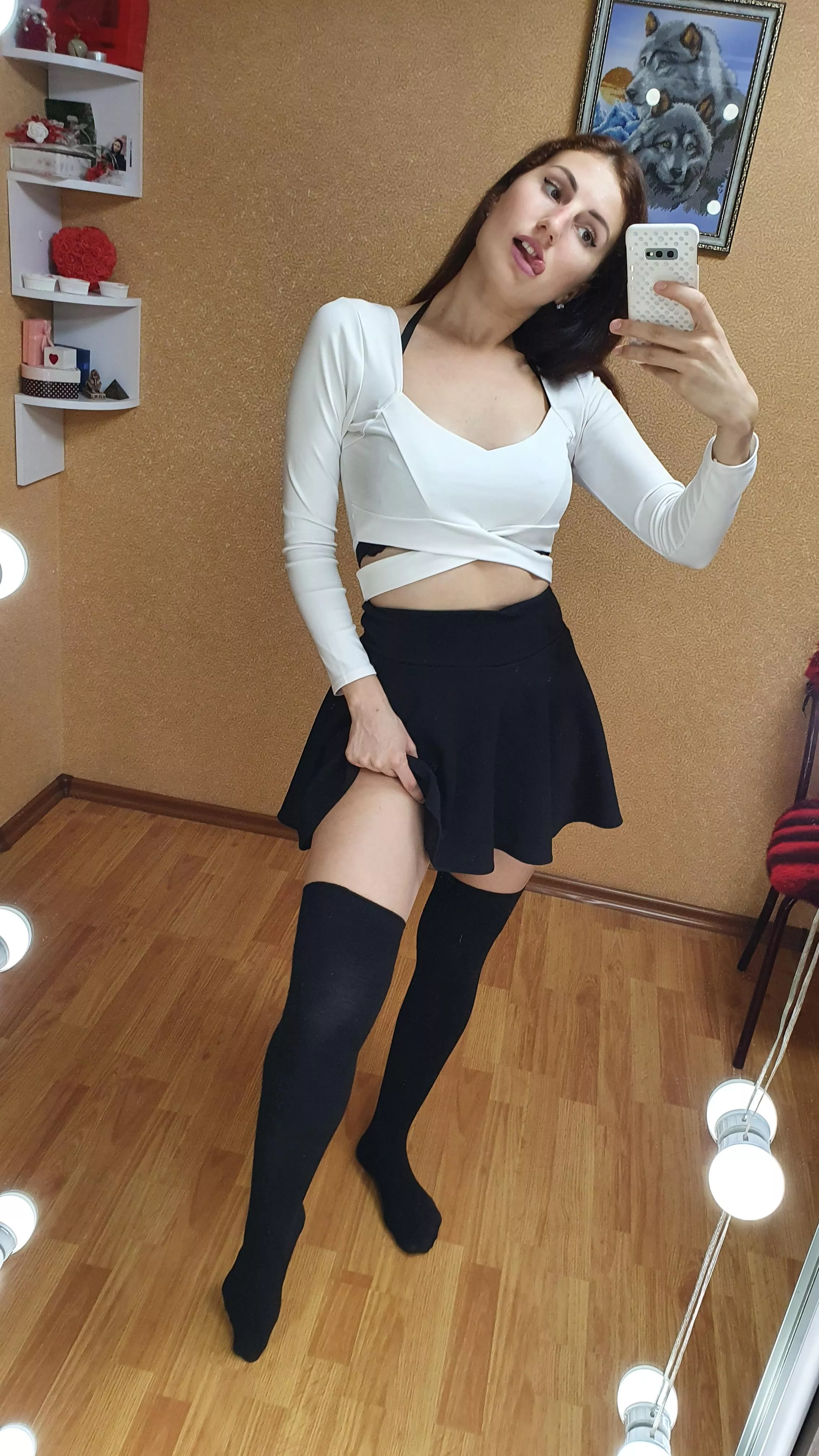 College girl outfit, hello from Ukraine 🥰