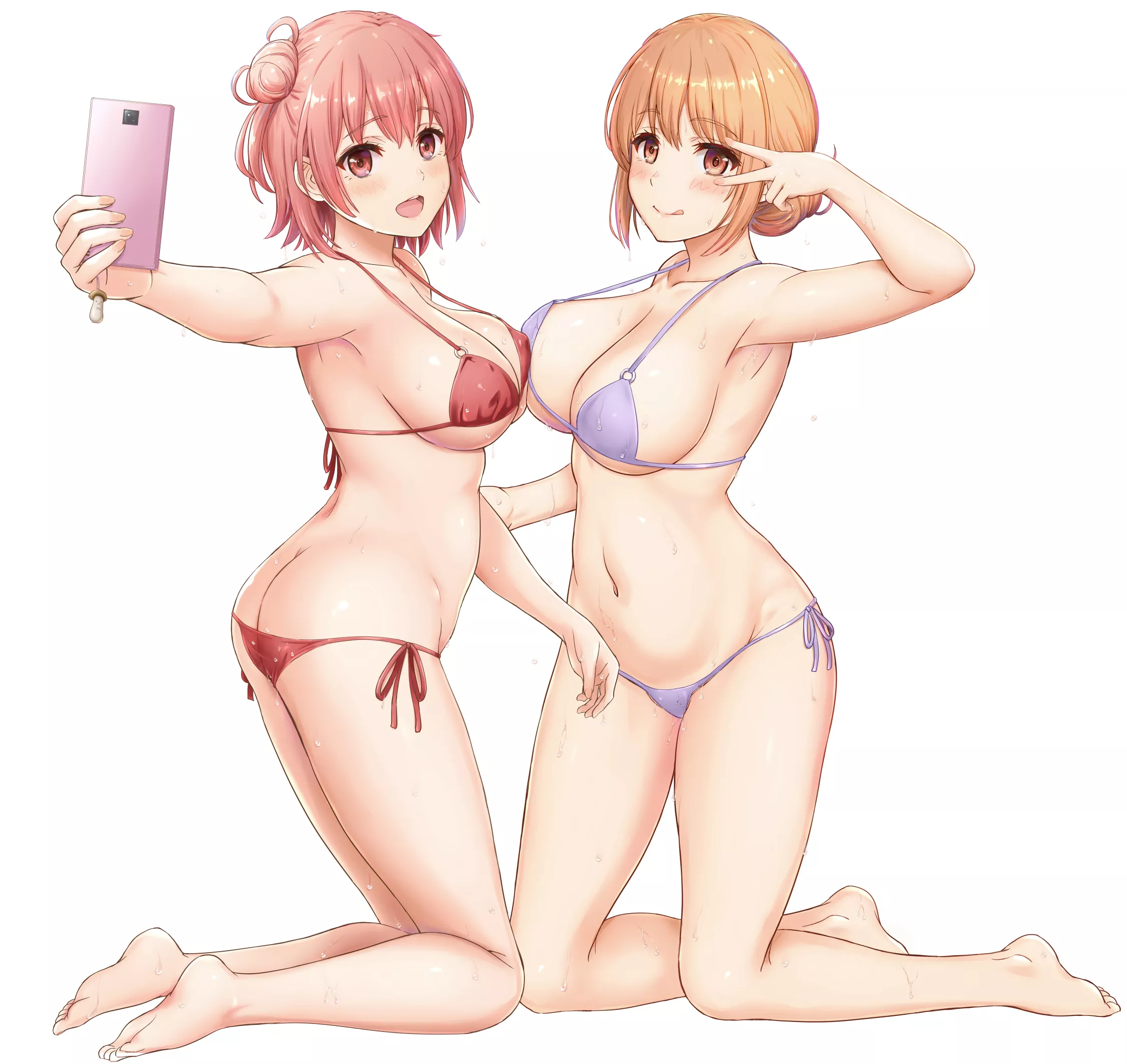 Posing Yui and Gahamama