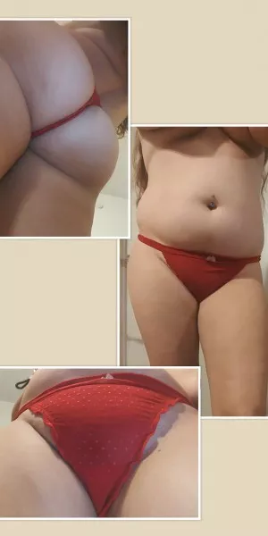 [selling] red mesh thong worn and stuffed for your sniffing pleasure!