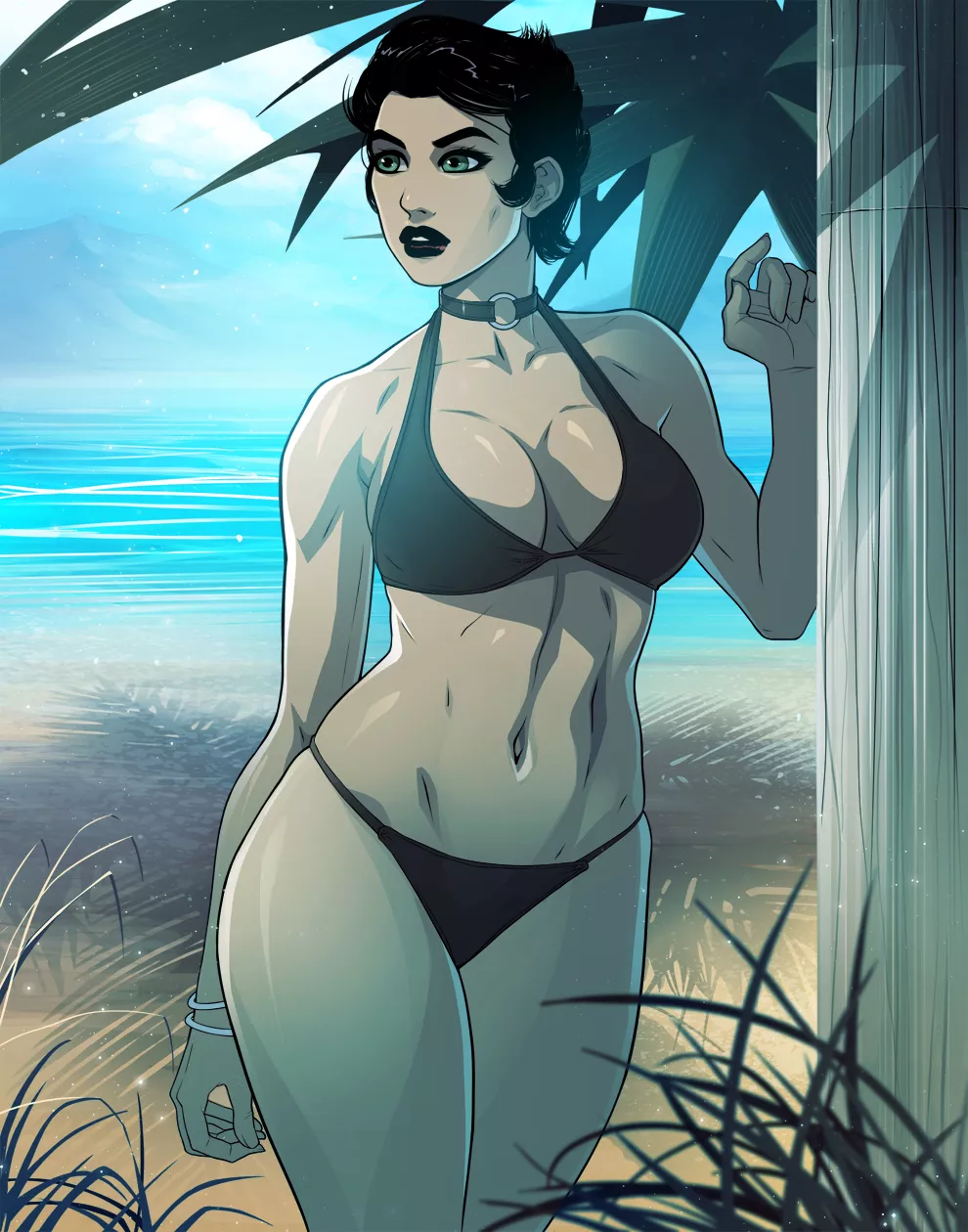 Catwoman on the Beach (Triplexmile) [DC]