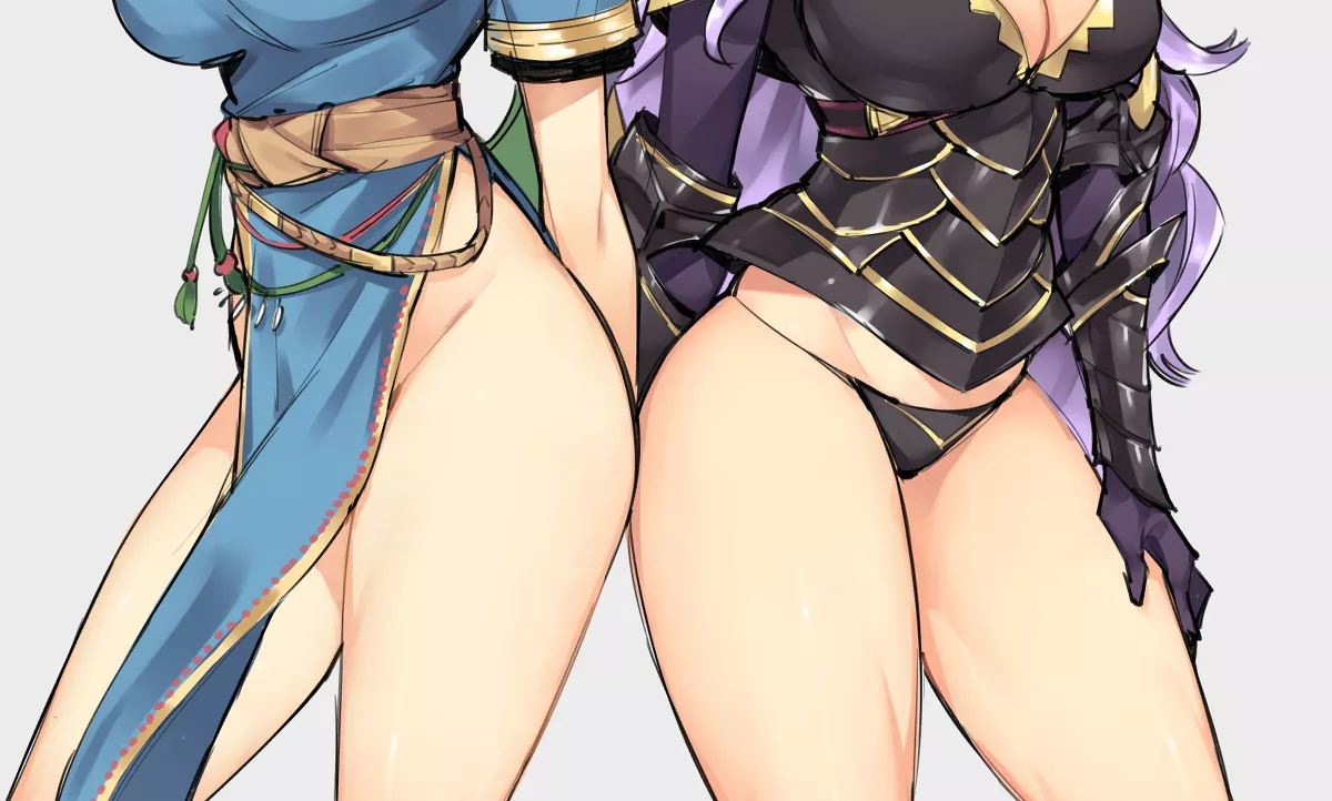 Lyn and Camilla's legs and thighs