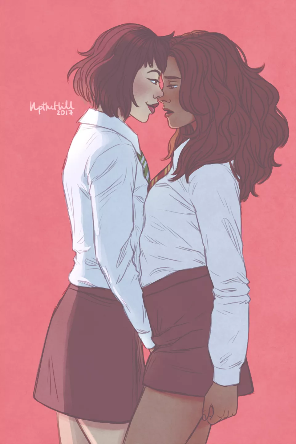 Pansy X Hermione - UpTheHillArtNSFW