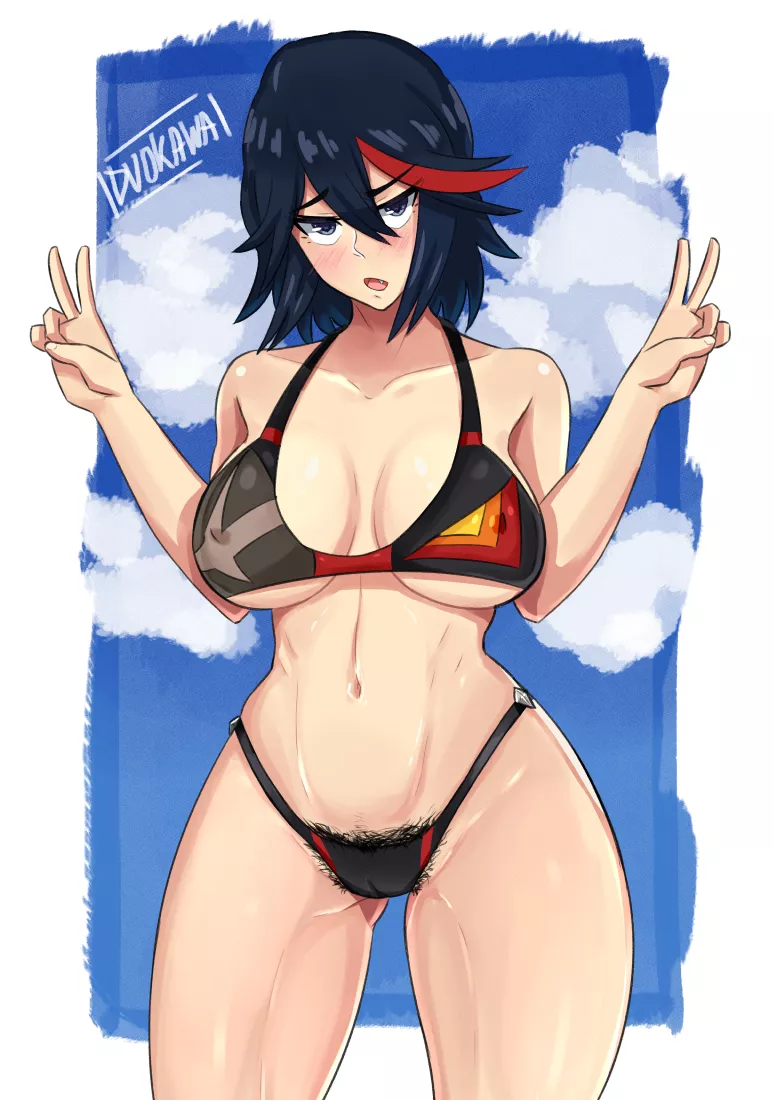 Ryuuko forgot the get a Brazilian wax (By duo kawa)