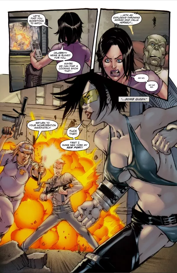 Bomb Queen's Breakout [Hack/Slash (2011) #9]