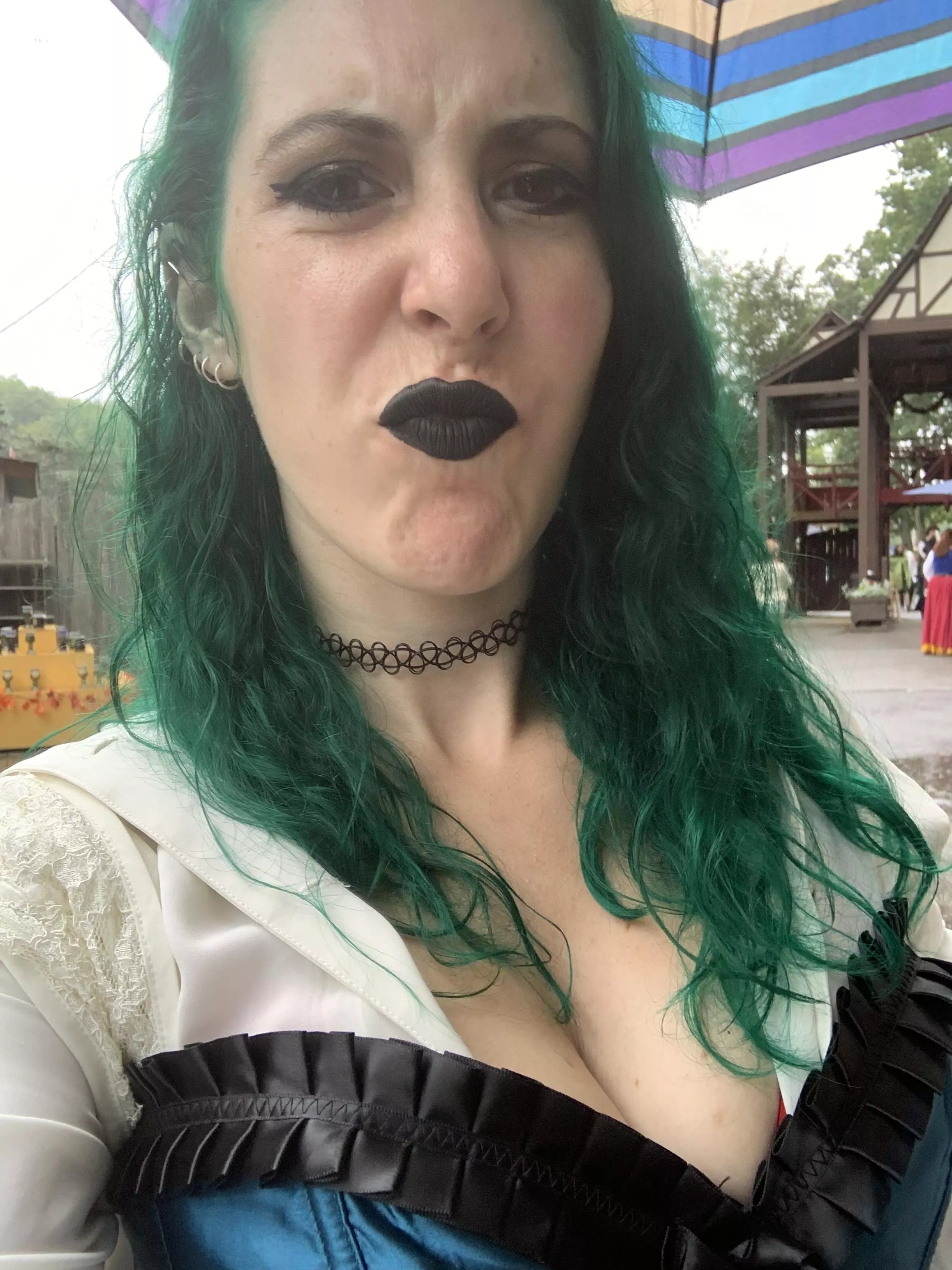 Bringing neon hair to the ren faire