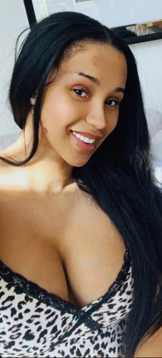 Cardi B new face tatt