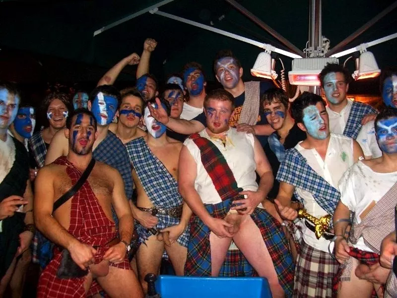 Kilts and face paint