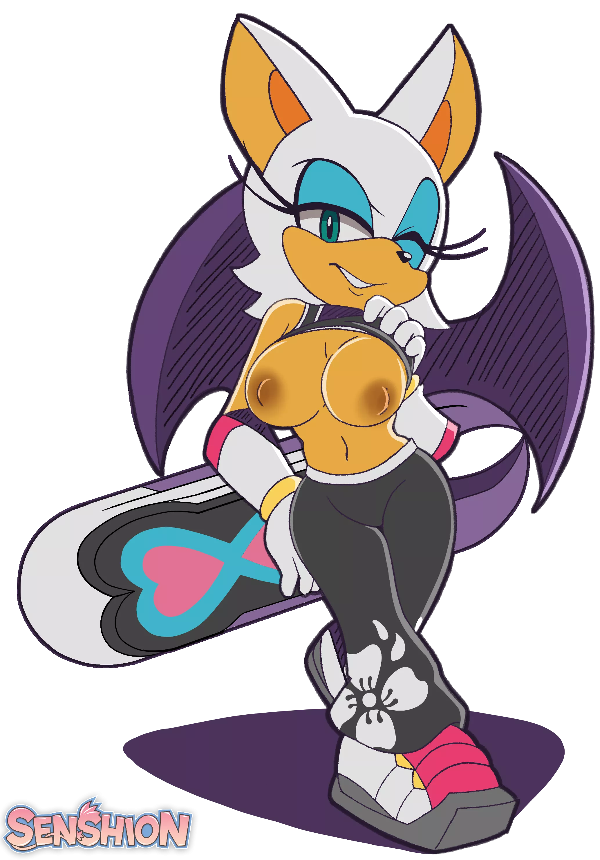 sonic riders has the hottest rouge outfit (senshion)