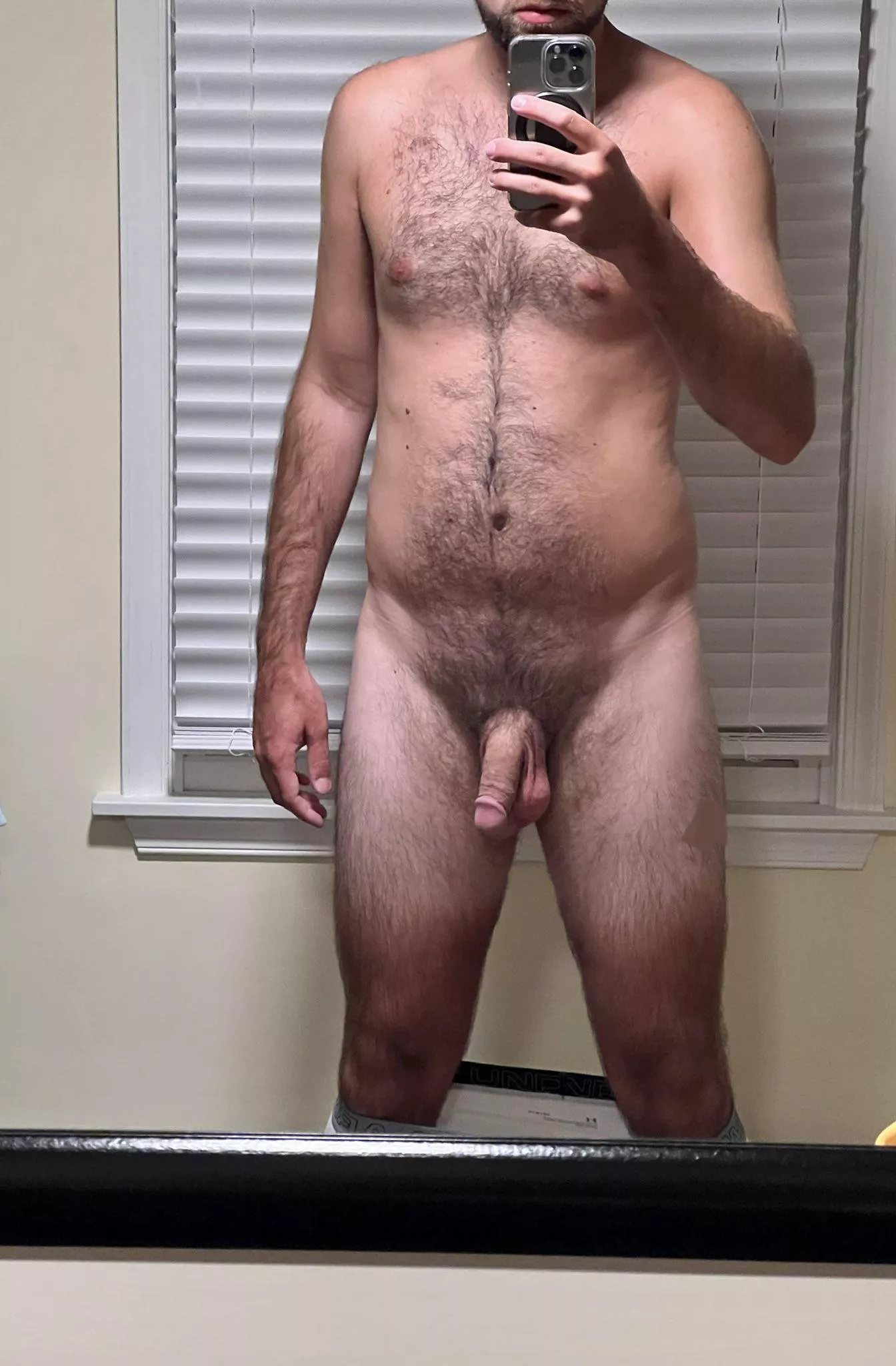 Tan but my cock is pink