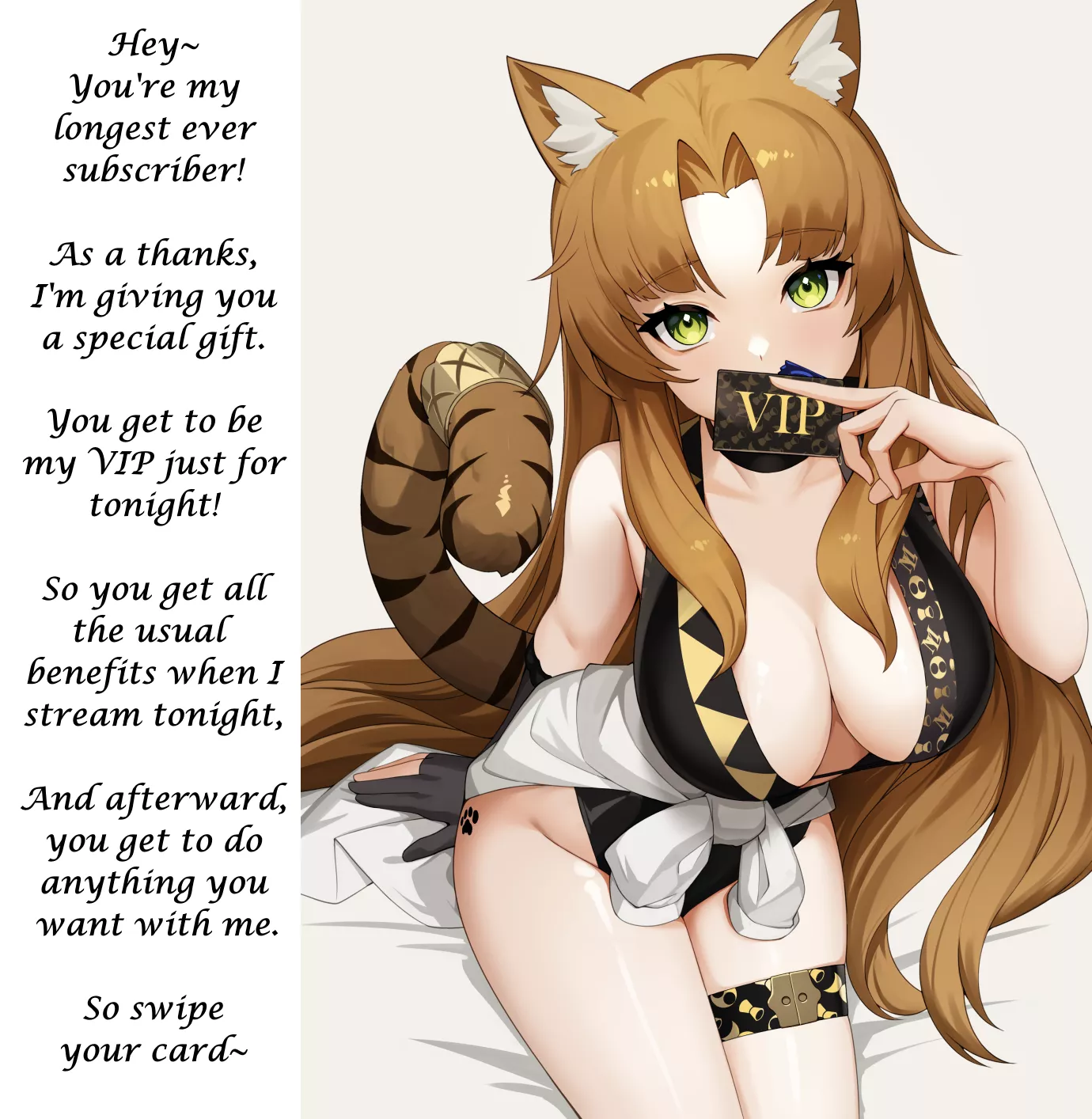 VIP Stream [Gender Neutral POV] [Streamer] [Kemonomimi] [Submissive]