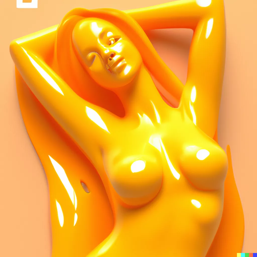 So, I received my invite to use DALL-E 2 after months of waiting, and the first thing I did was to see if I could get the AI to generate a decent looking slimegirl. After a few attempts, here's one of the best results I could get.